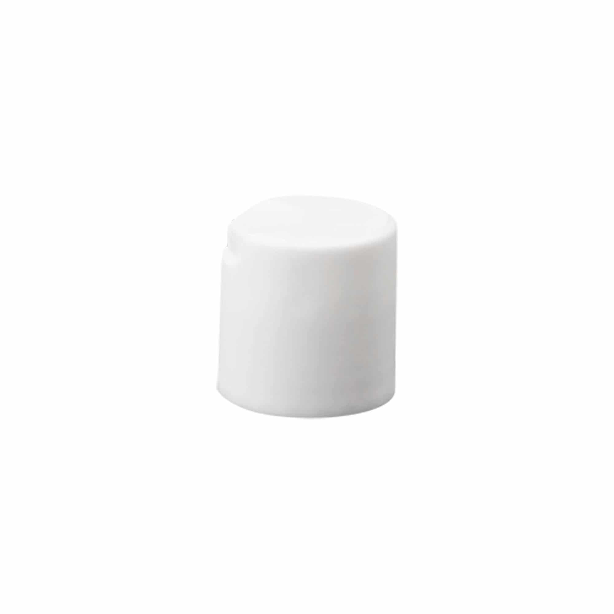 Skrulokk Disc Top, PP-plast, hvit, for åpning: 24/410 Skrulokk Disc Top, PP-plast, hvit, for åpning: 24/410