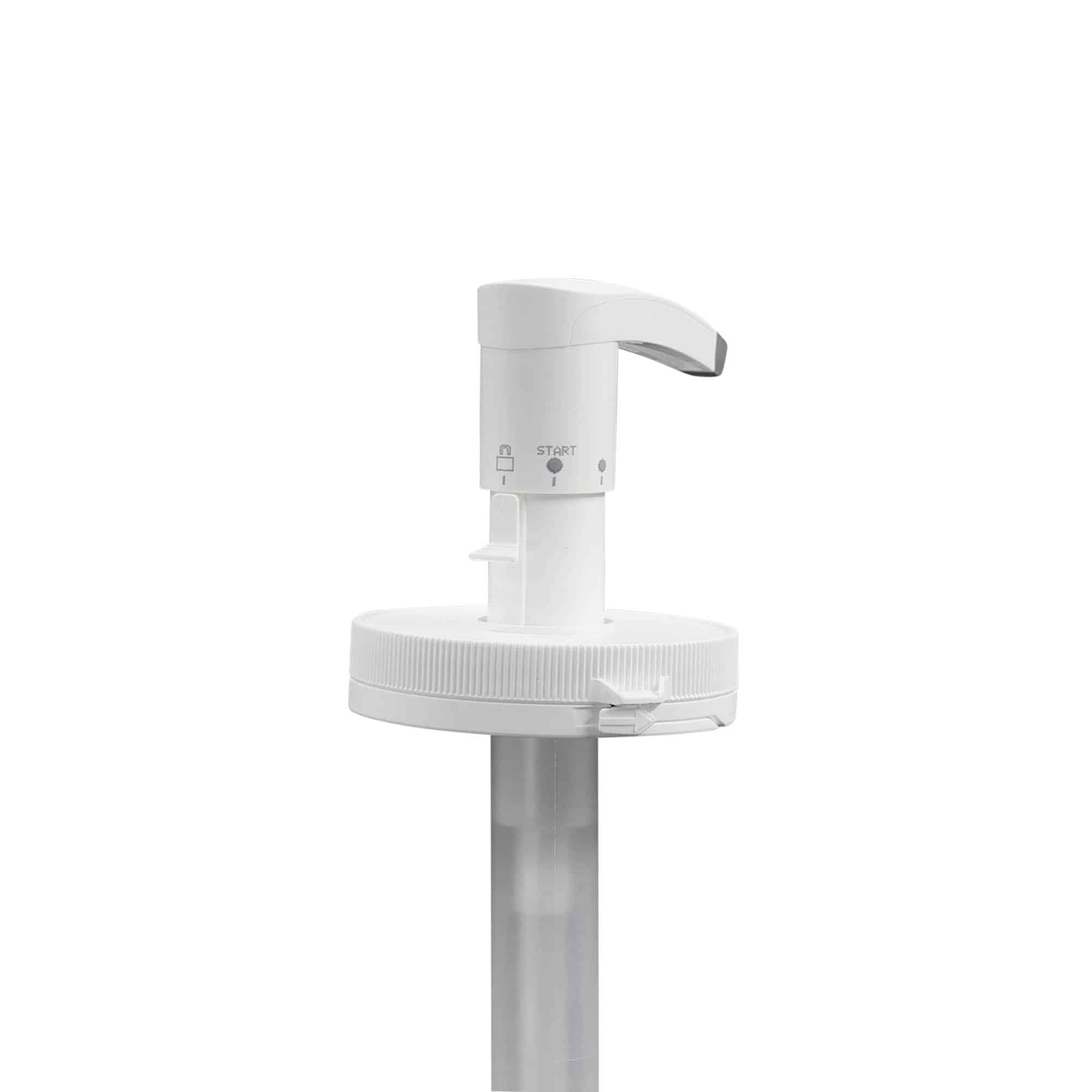Dispenserpumpe for 655 ml 'Securibox', PE-plast, hvit, for åpning: Skrukork