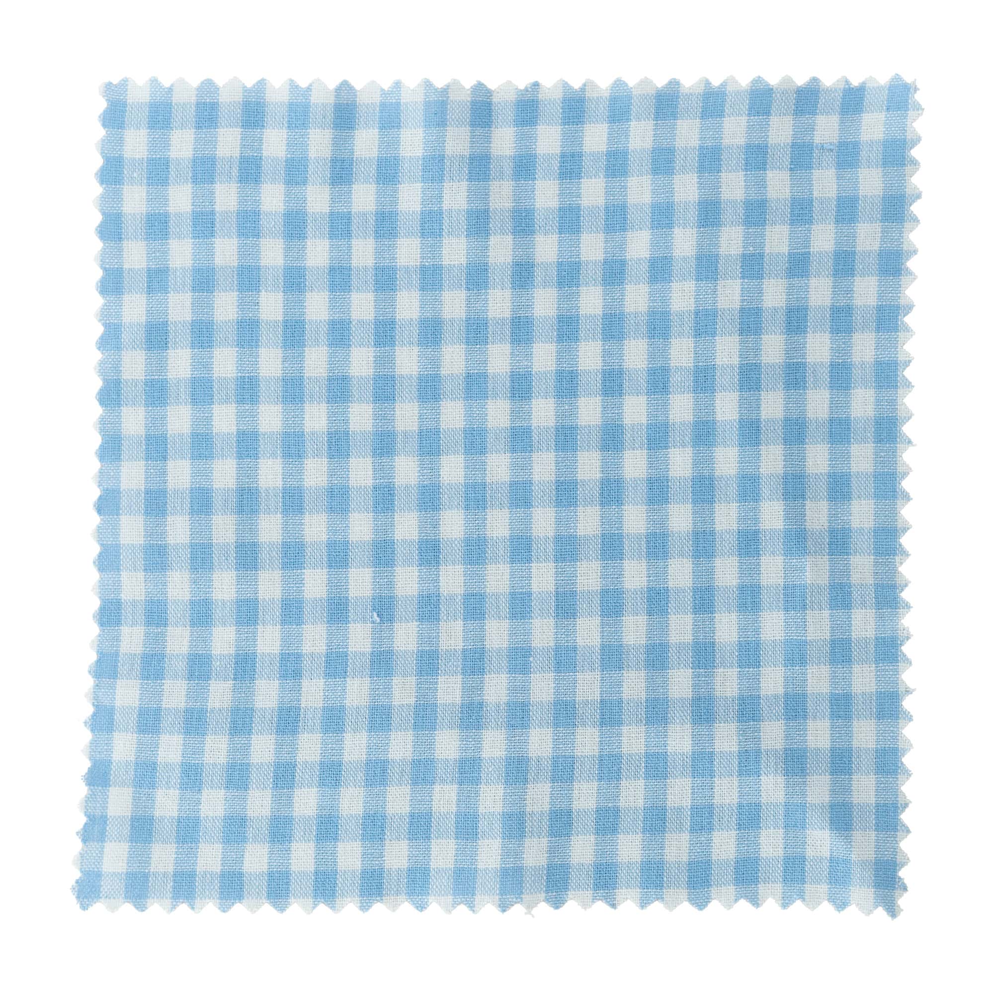 Stoffserviett rutete 15x15, kvadratisk, tekstil, lys blå, åpning: TO58-TO82 Stoffserviett rutete 15x15, kvadratisk, tekstil, lys blå, åpning: TO58-TO82