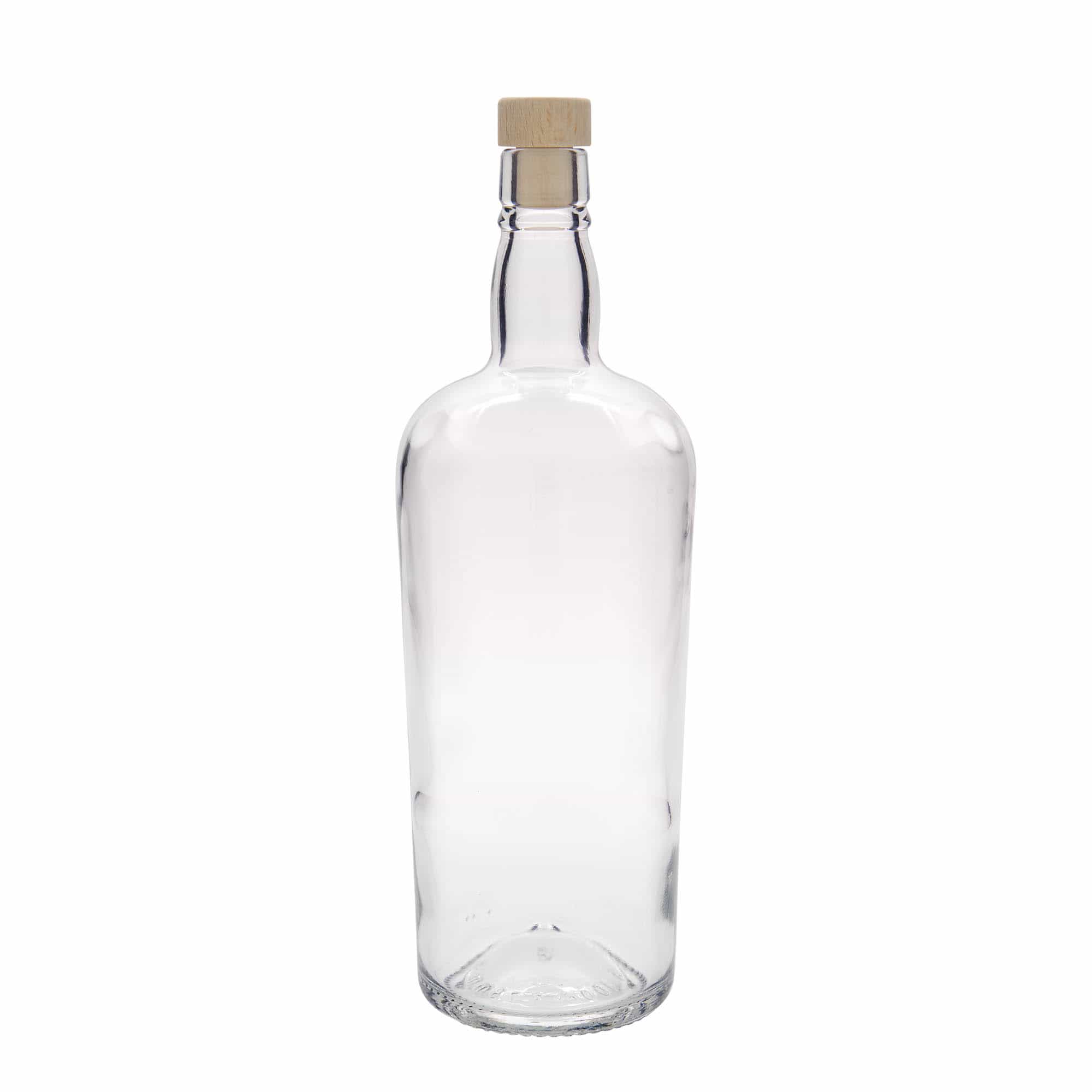 1000 ml glassflaske "Edinburgh", åpning: Kork