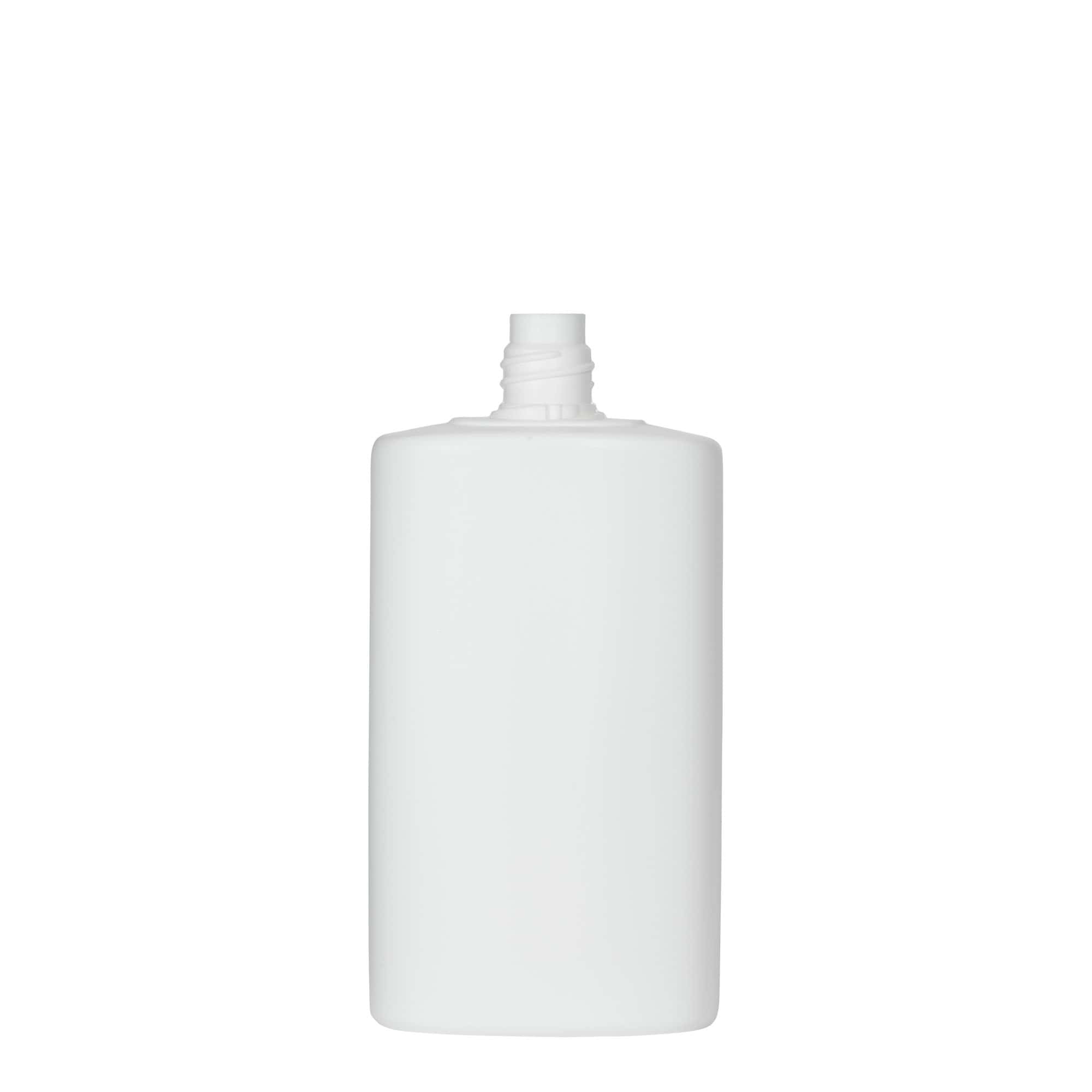 250 ml plastflaske 'Indy', oval, HDPE, hvit, åpning: skrukork