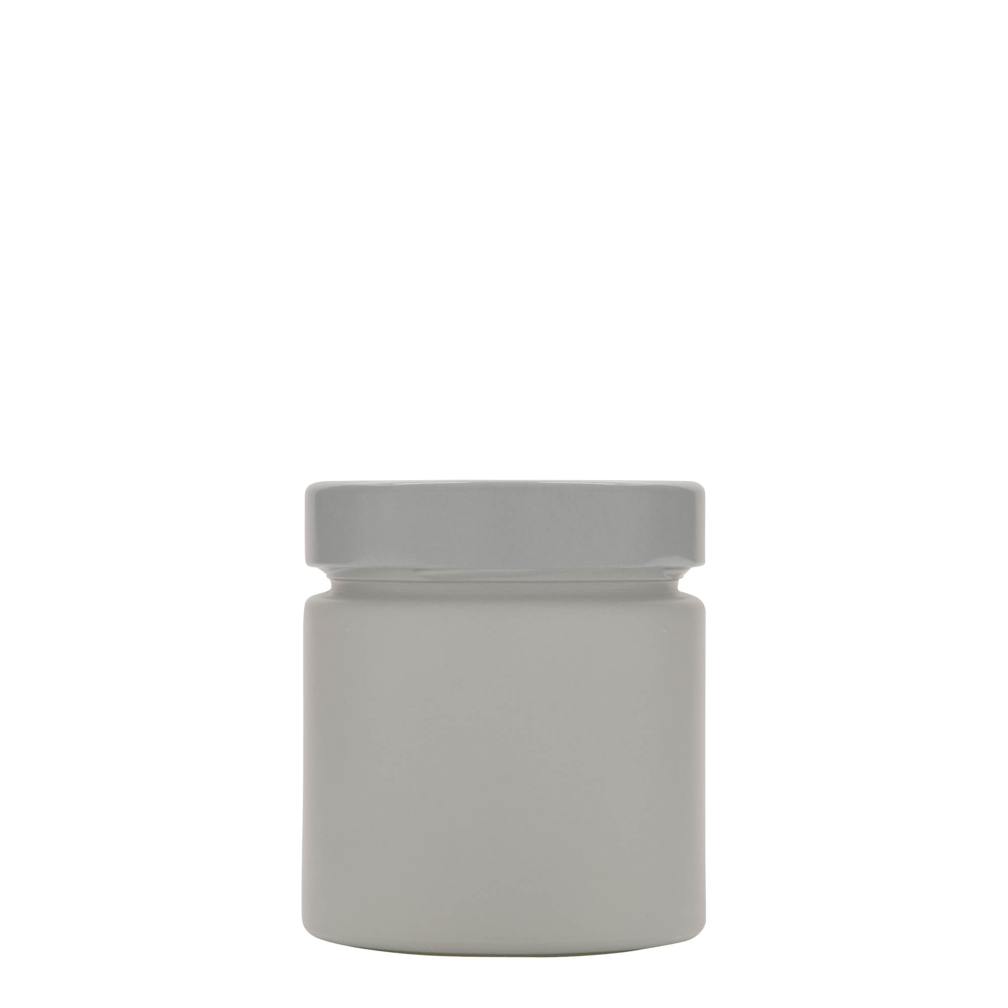 212 ml rundt glass 'Aurora', hvitt, åpning: Deep-Twist-Off (DTO 66)