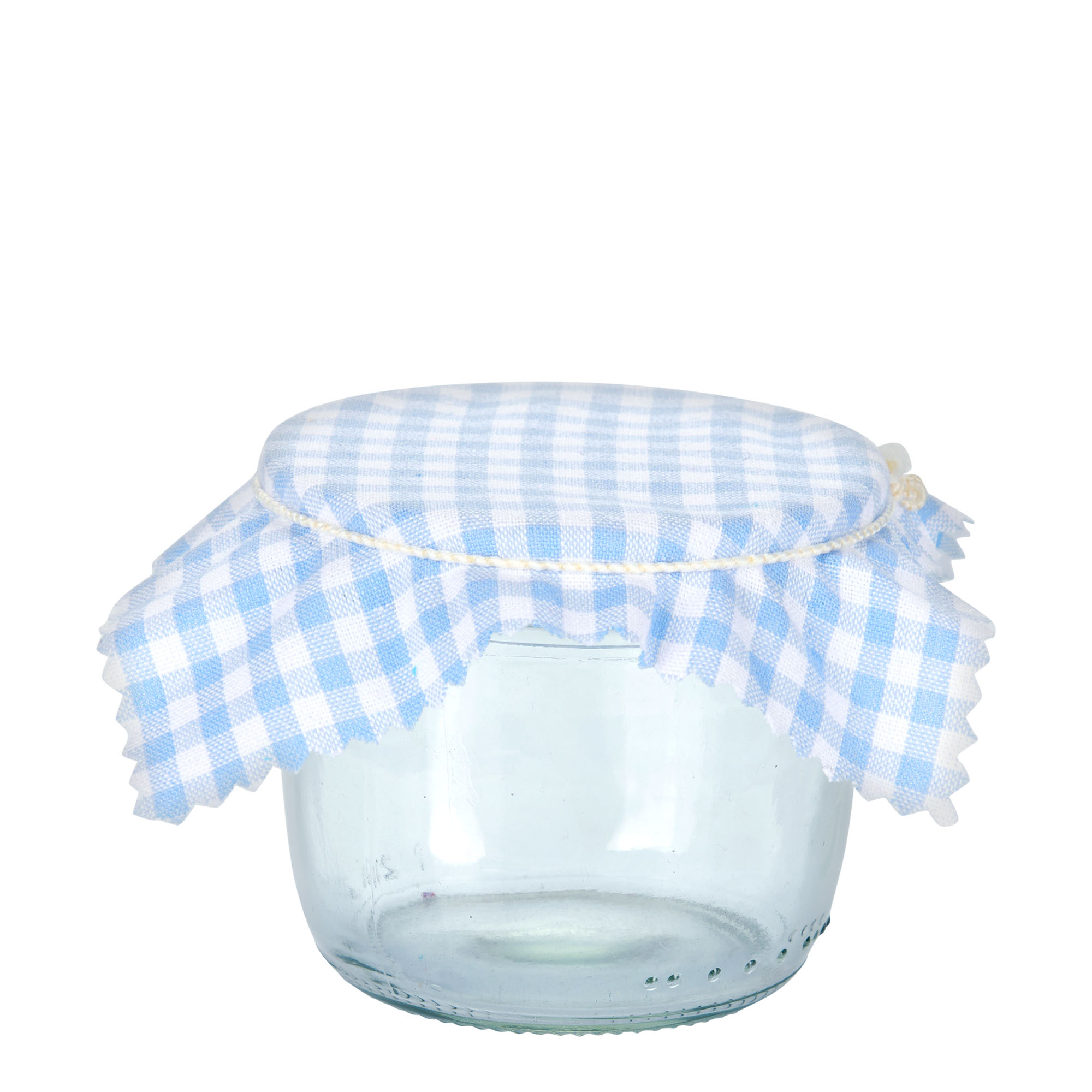 Rutete stoffserviett 12x12, kvadratisk, tekstil, lyseblå, åpning: TO38-TO53