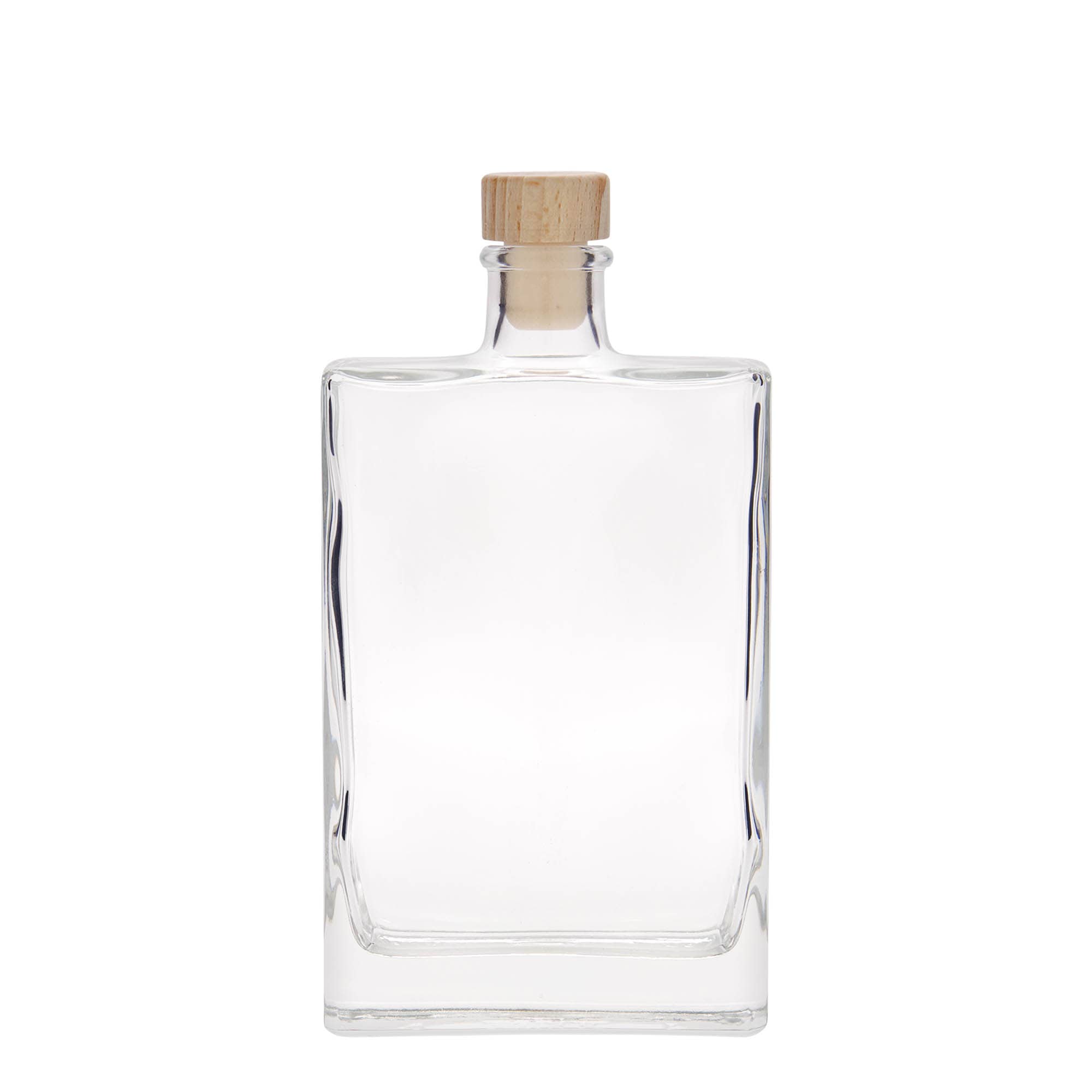 350 ml glassflaske "Julia", firkantet, åpning: Kork