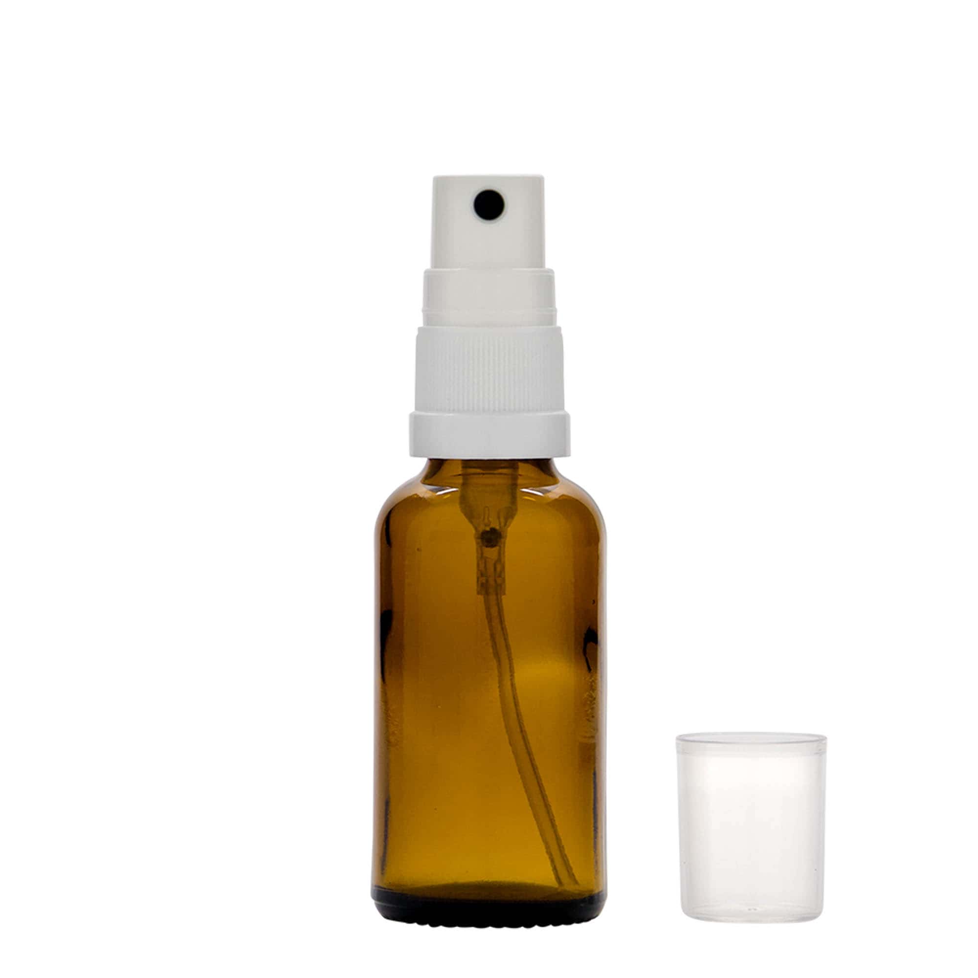 30 ml sprayflaske medisin, glass, brun, åpning: DIN 18 30 ml sprayflaske medisin, glass, brun, åpning: DIN 18