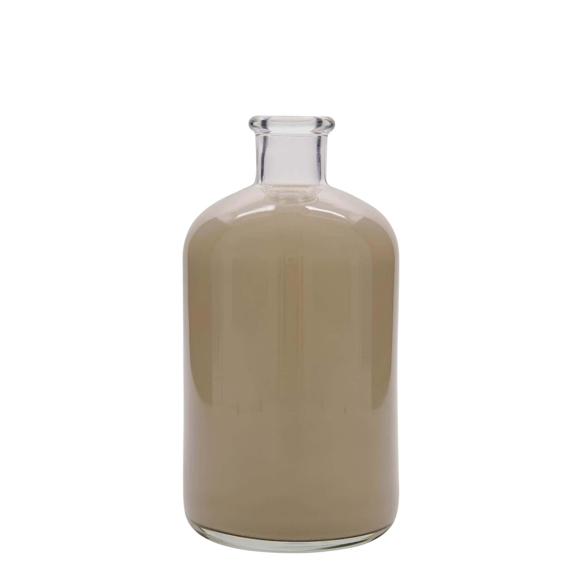 1000 ml apotekerglassflaske, åpning: Kork