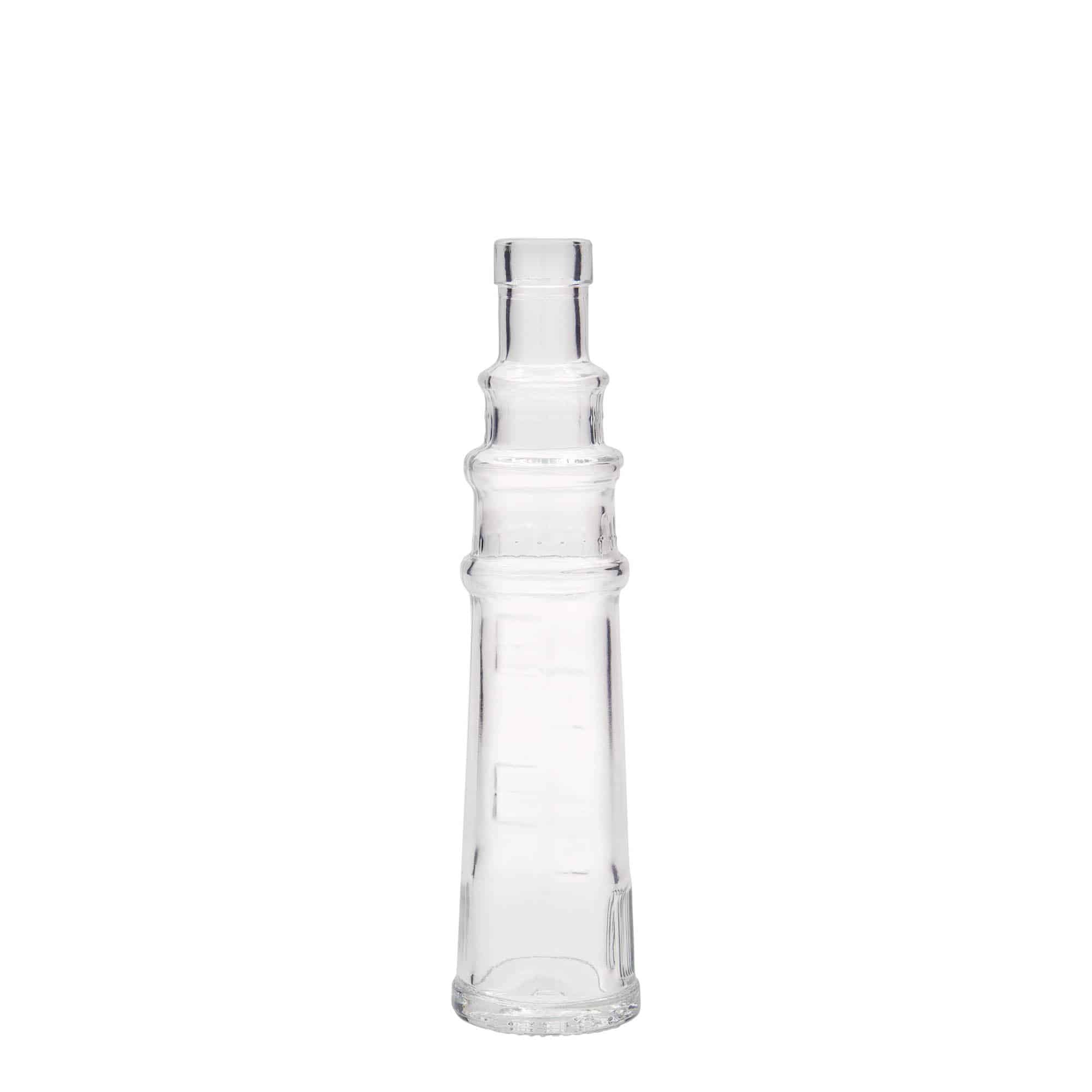 100 ml glassflaske "fyrtårn", åpning: Kork