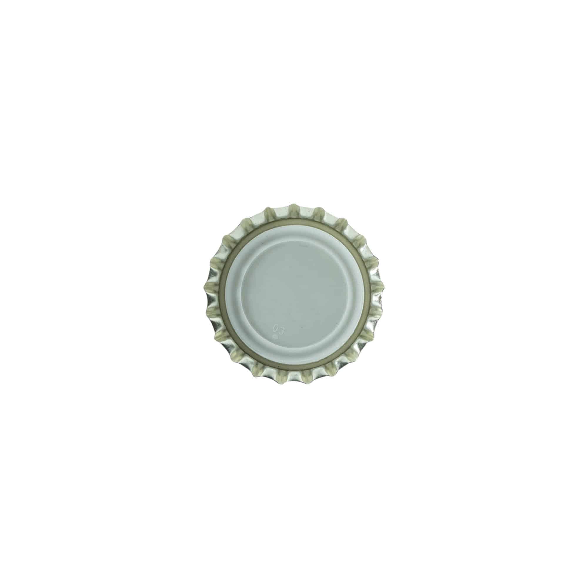 Kronlokk 26 mm, metall, svart