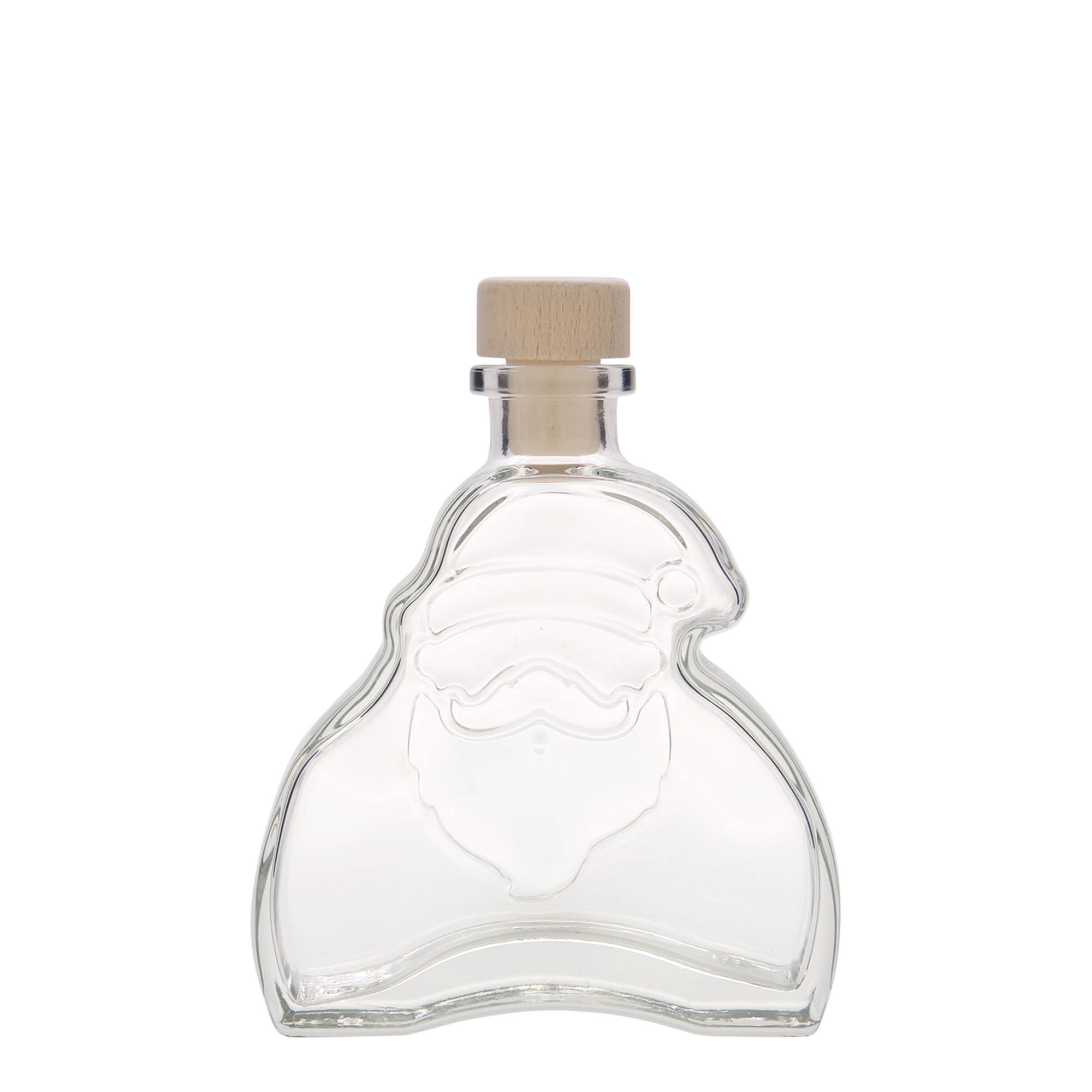 200 ml glassflaske 'Julenissen', åpning: kork