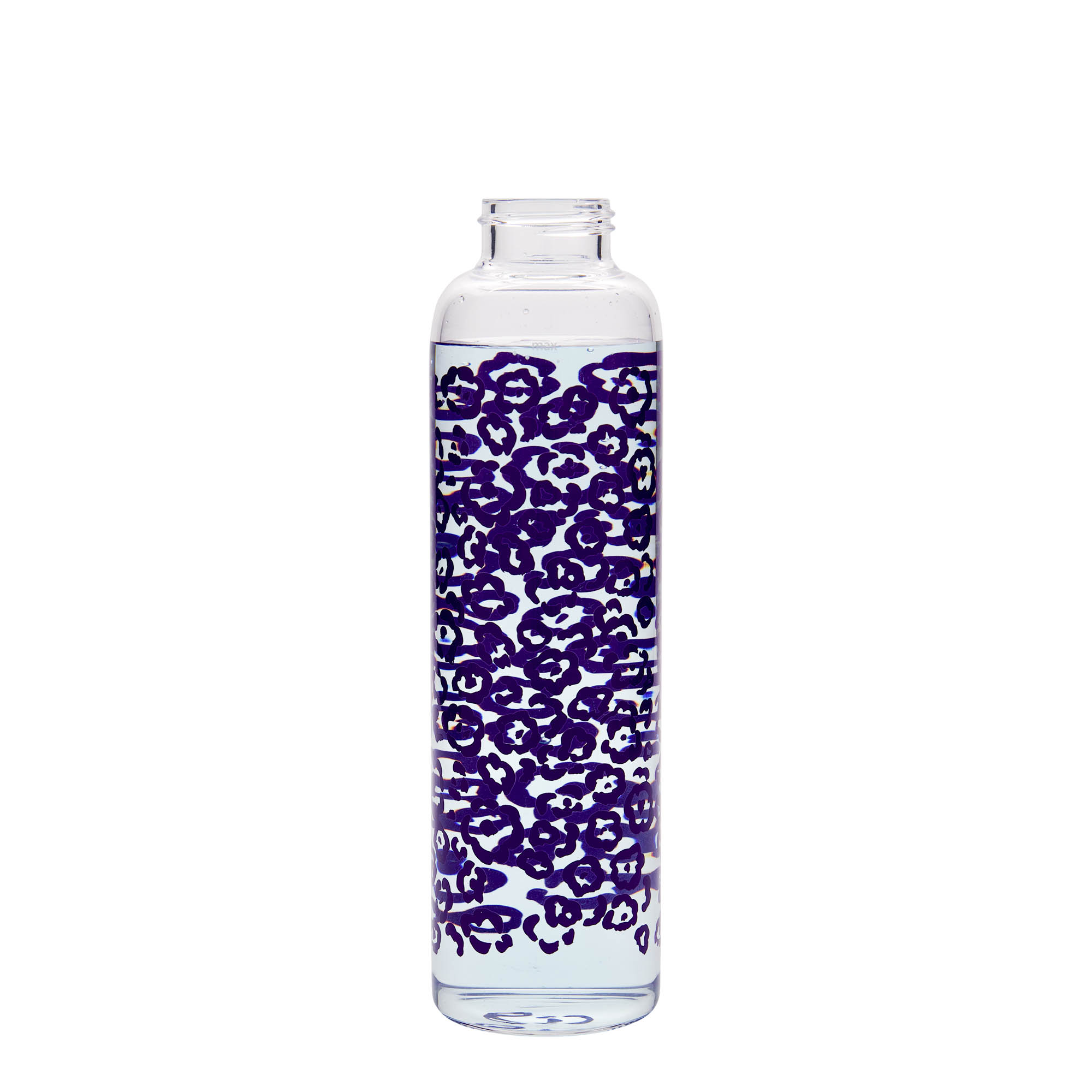 500 ml drikkeflaske 'Perseus - Lilla blomster', åpning: skrukork