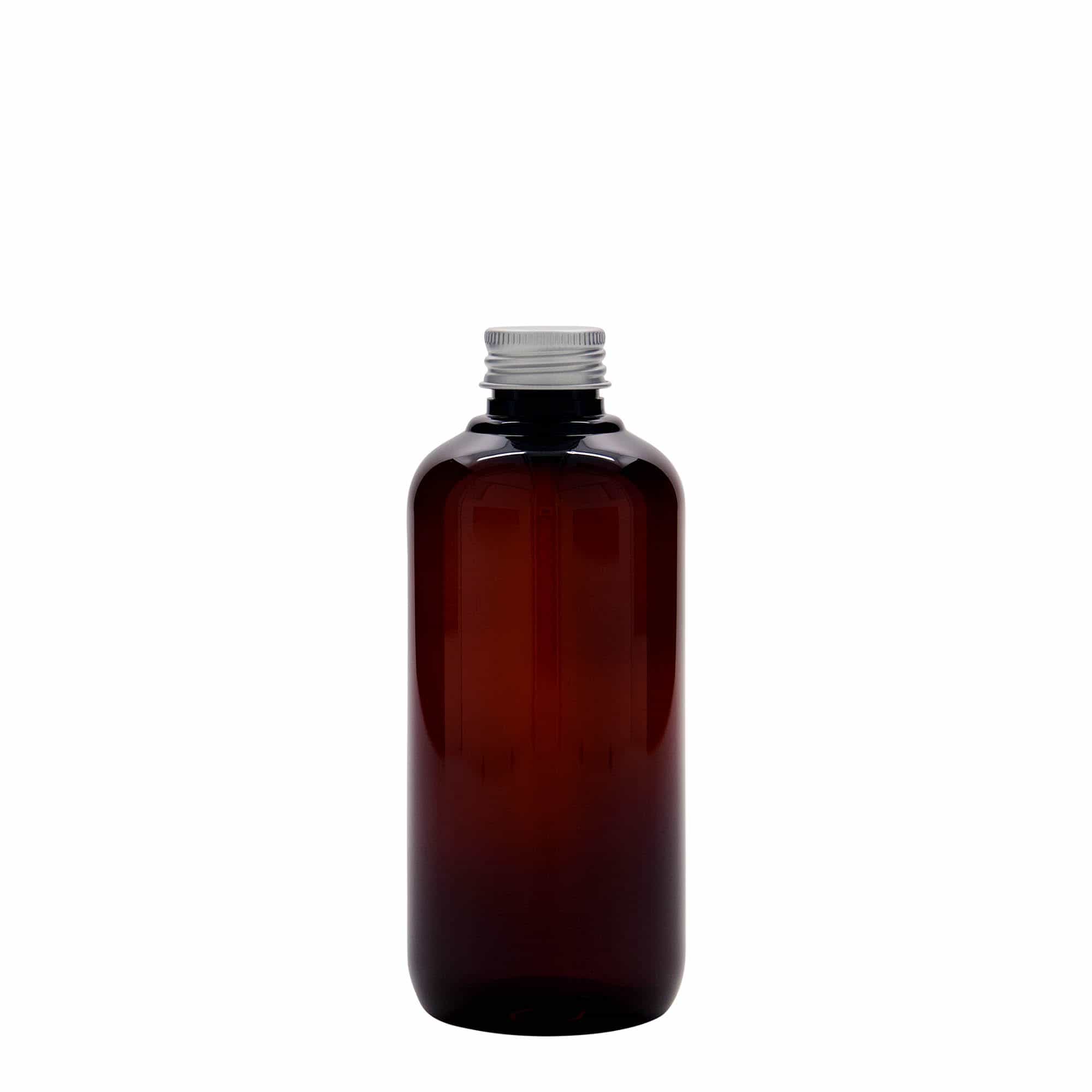 250 ml resirkuleringsplastflaske "Victor"s Best", PCR, brun, åpning: GPI 24/410