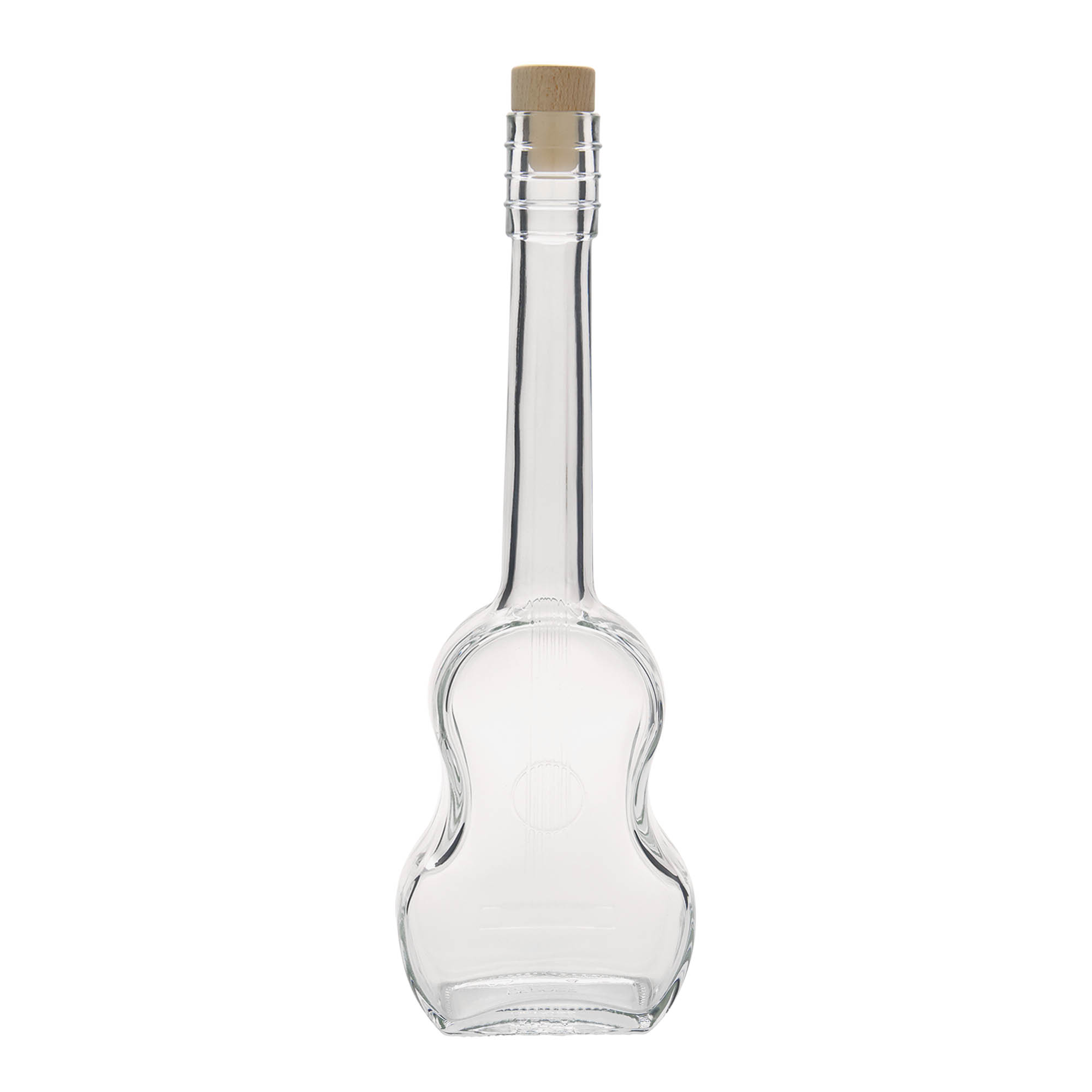 500 ml glassflaske 'Gitarre', åpning: kork