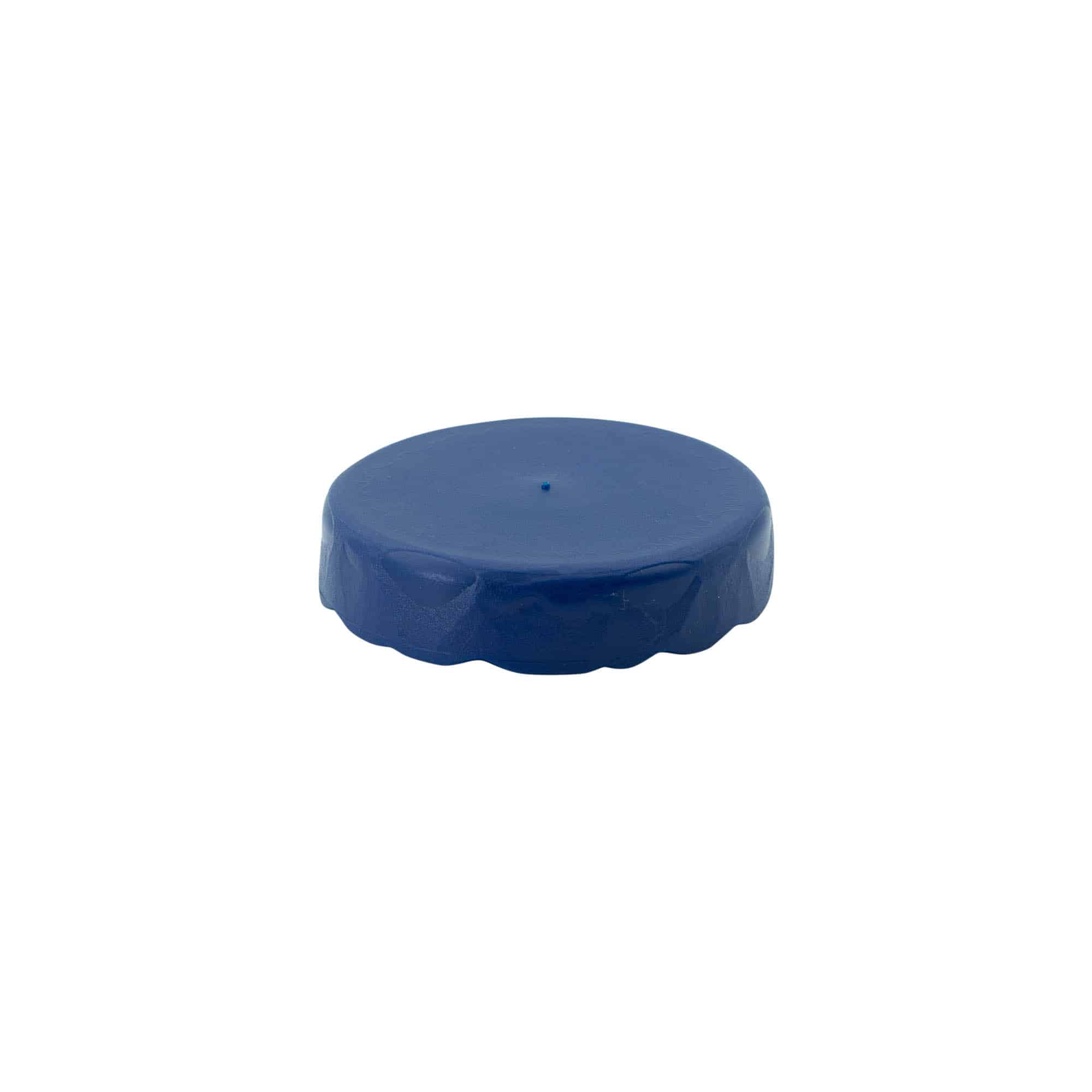 Påleggslokk for keramikkkrukke med smal hals, HDPE-plast, blå Påleggslokk for keramikkkrukke med smal hals, HDPE-plast, blå