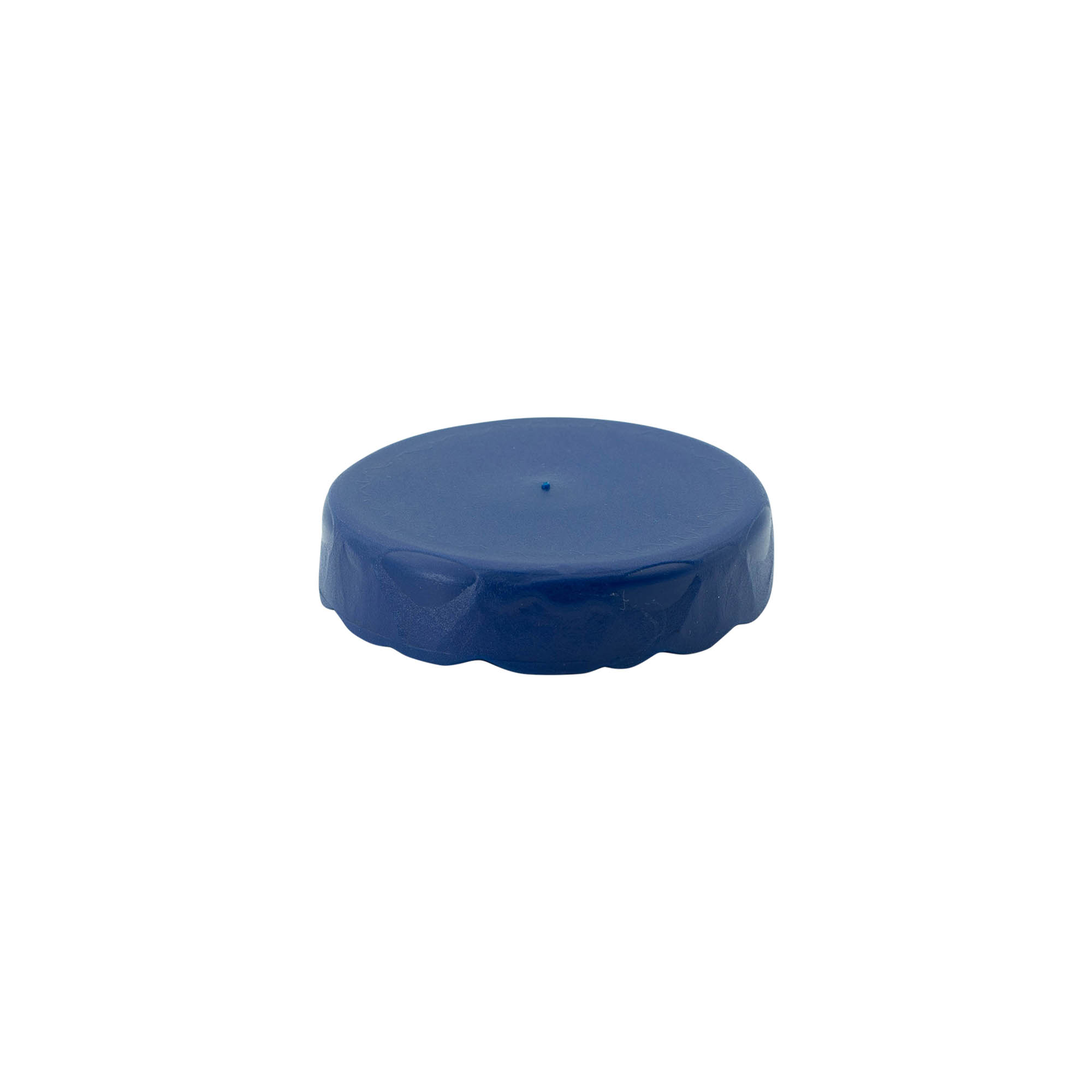 Påleggslokk for keramikkkrukke med smal hals, HDPE-plast, blå