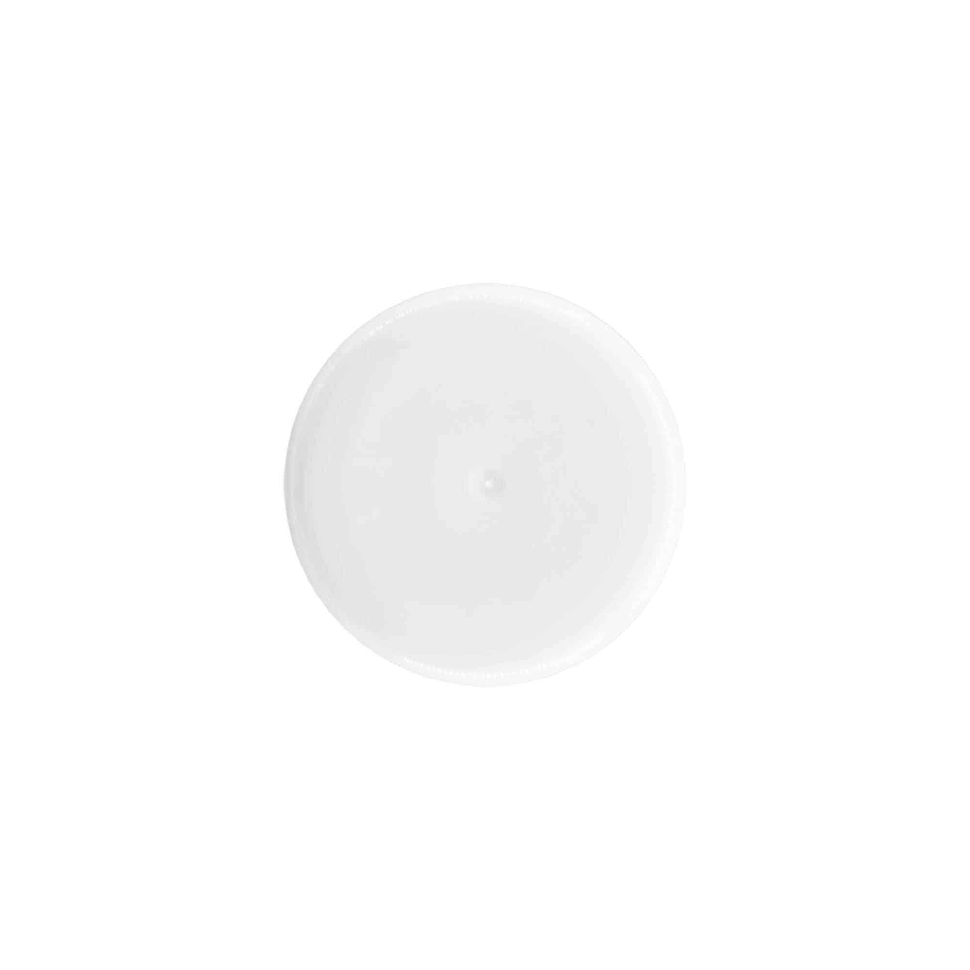 Kappe for 50 ml roll-on-flaske, PP-plast, hvit, for åpning: skrukork