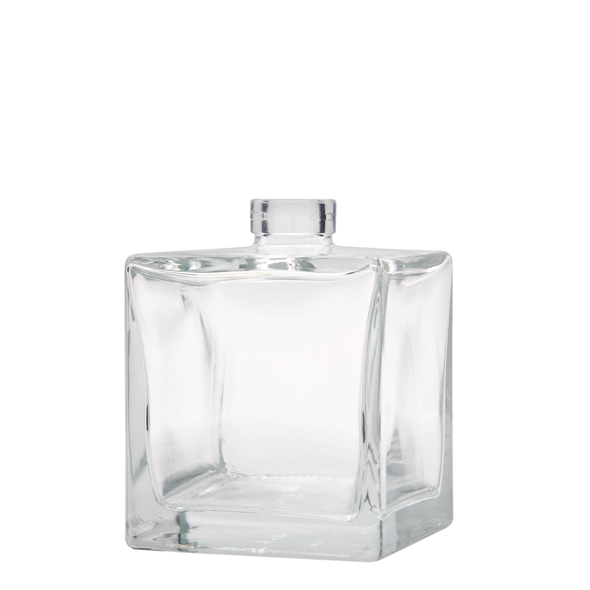 500 ml glassflaske 'Cube', firkantet, åpning: kork