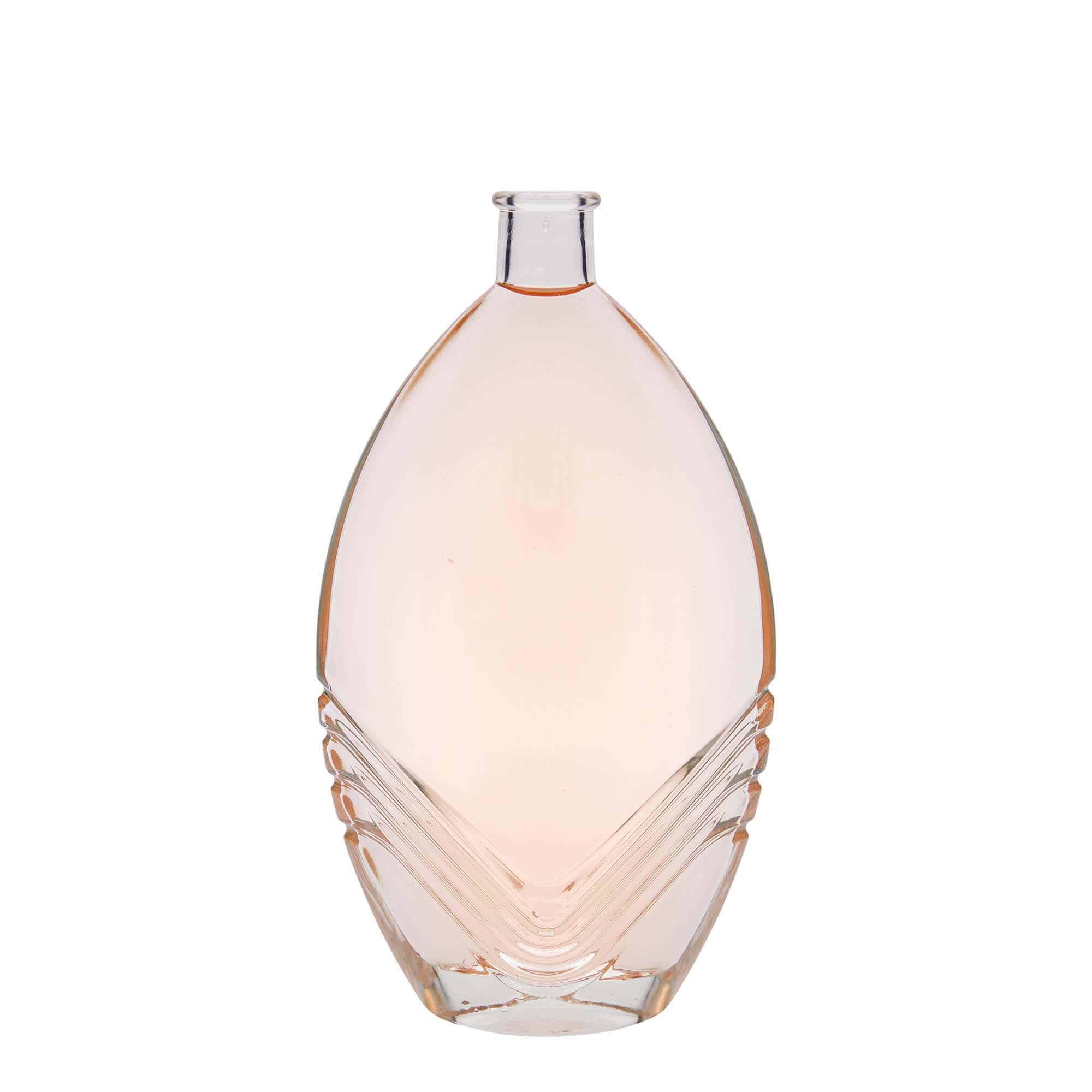 500 ml glassflaske "Florence", oval, åpning: Kork