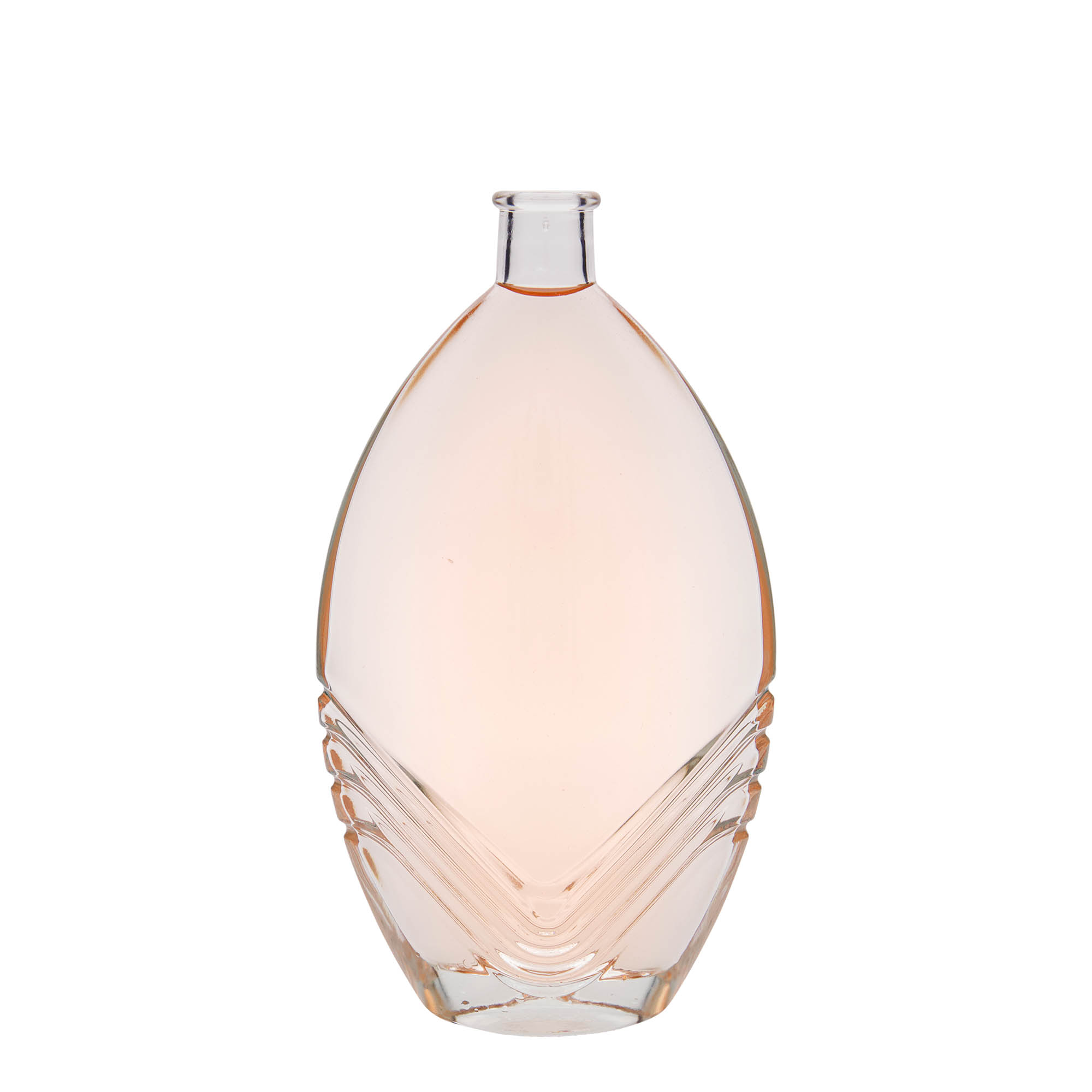 500 ml glassflaske 'Florence', oval, åpning: kork