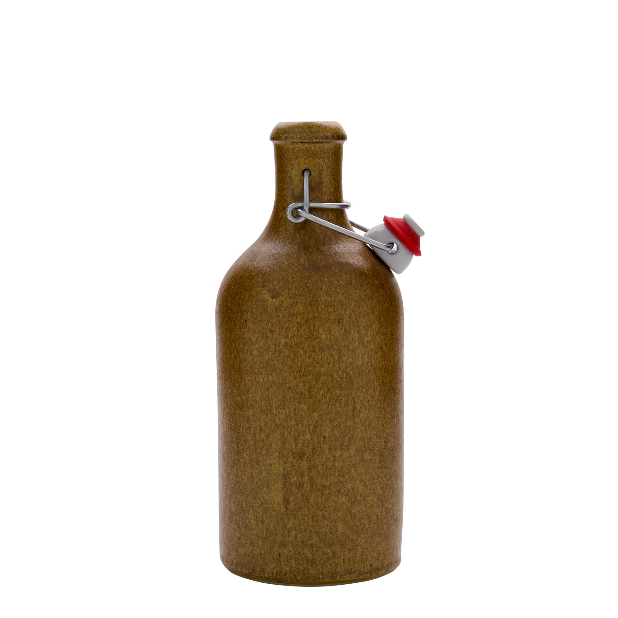 500 ml tonkrukke, steingods, brun-kristall, åpning: klemmelokk 500 ml tonkrukke, steingods, brun-kristall, åpning: klemmelokk