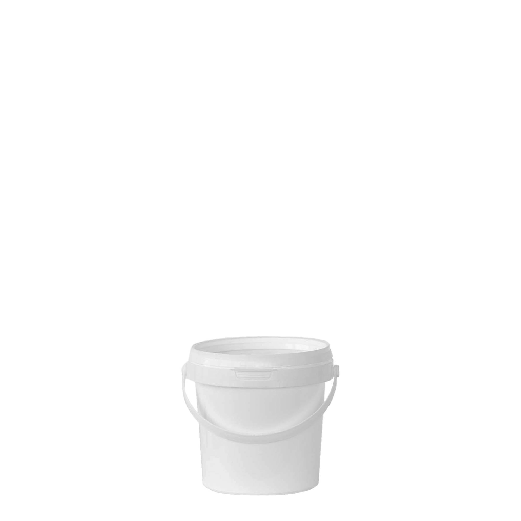 0,6 l bøtte, PP-plast, hvit