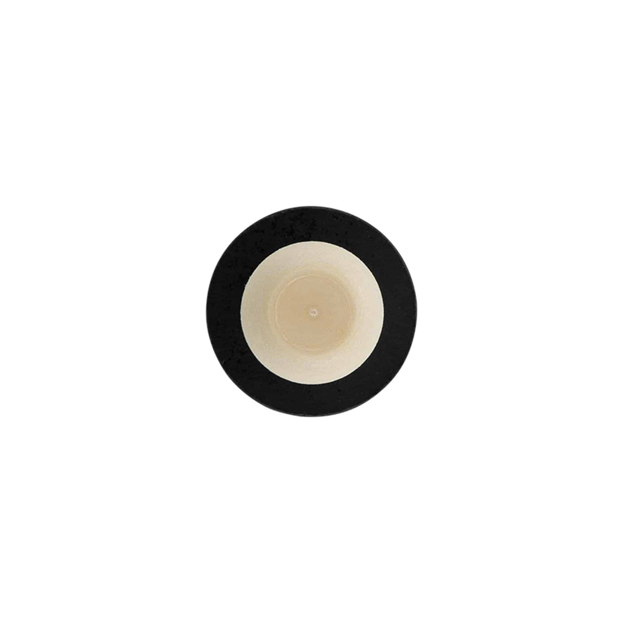 Gripekork 19 mm, tre, svart, for åpning: Kork