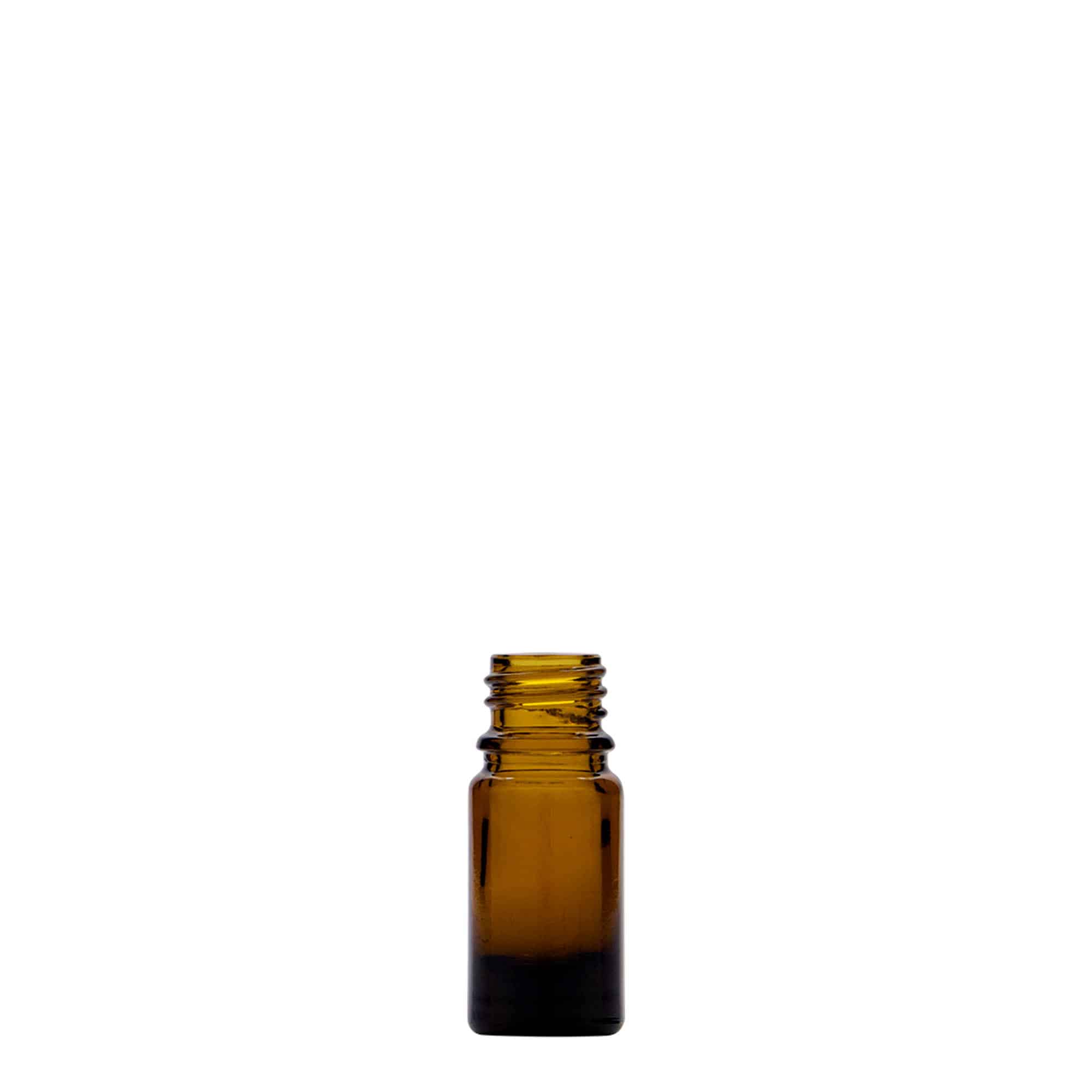 5 ml medisinflaske, glass, brun, åpning: DIN 18 5 ml medisinflaske, glass, brun, åpning: DIN 18
