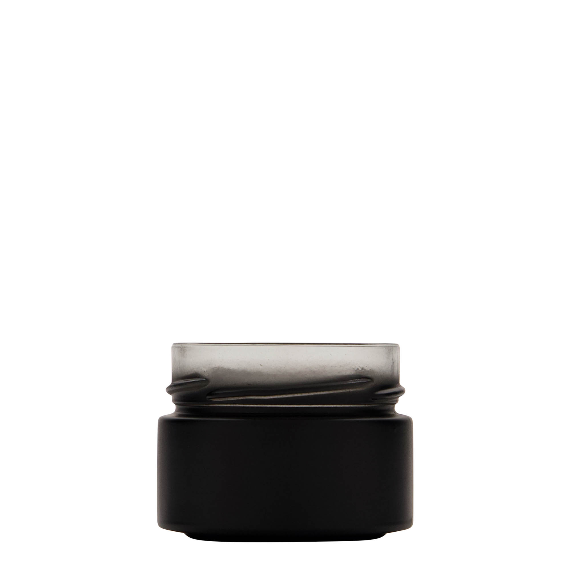 130 ml rundt glass 'Aurora', svart, åpning: Deep-Twist-Off (DTO 66)