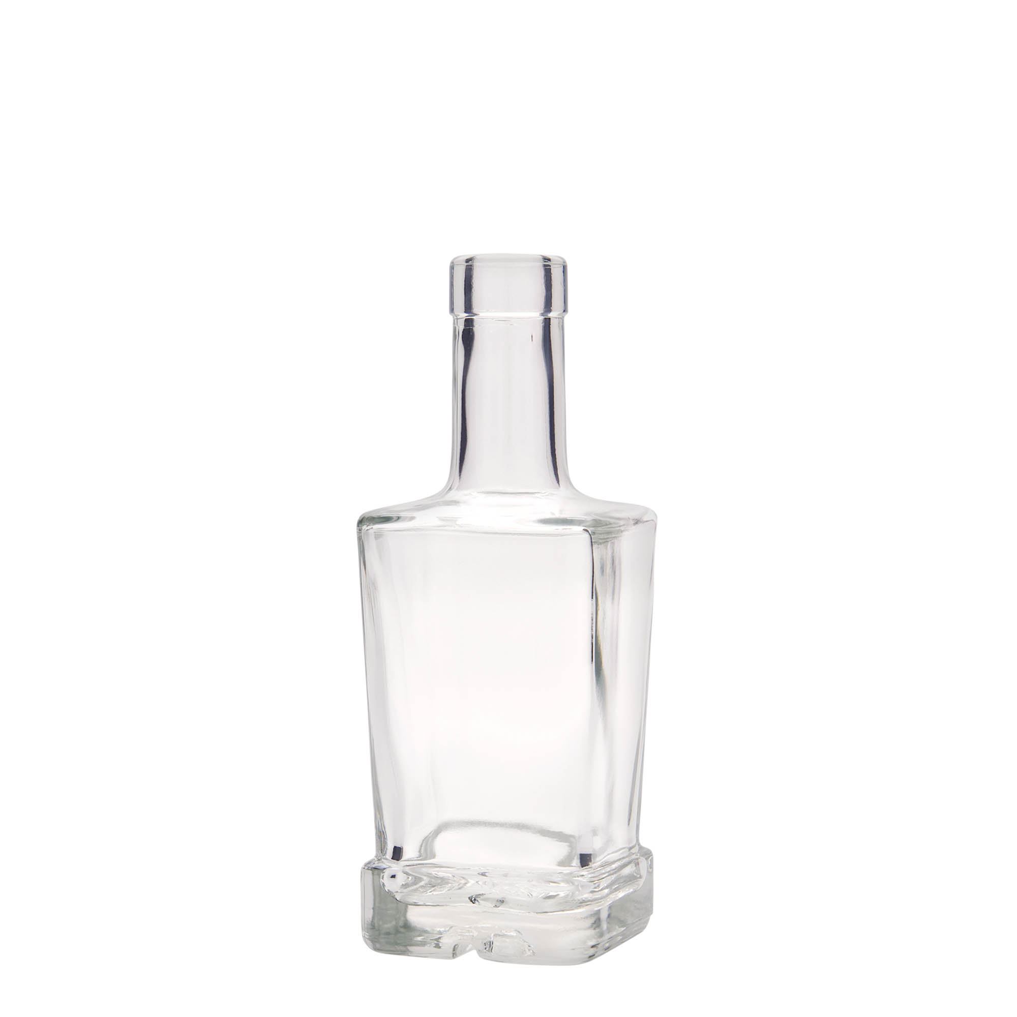 250 ml glassflaske 'Rene', kvadratisk, åpning: kork