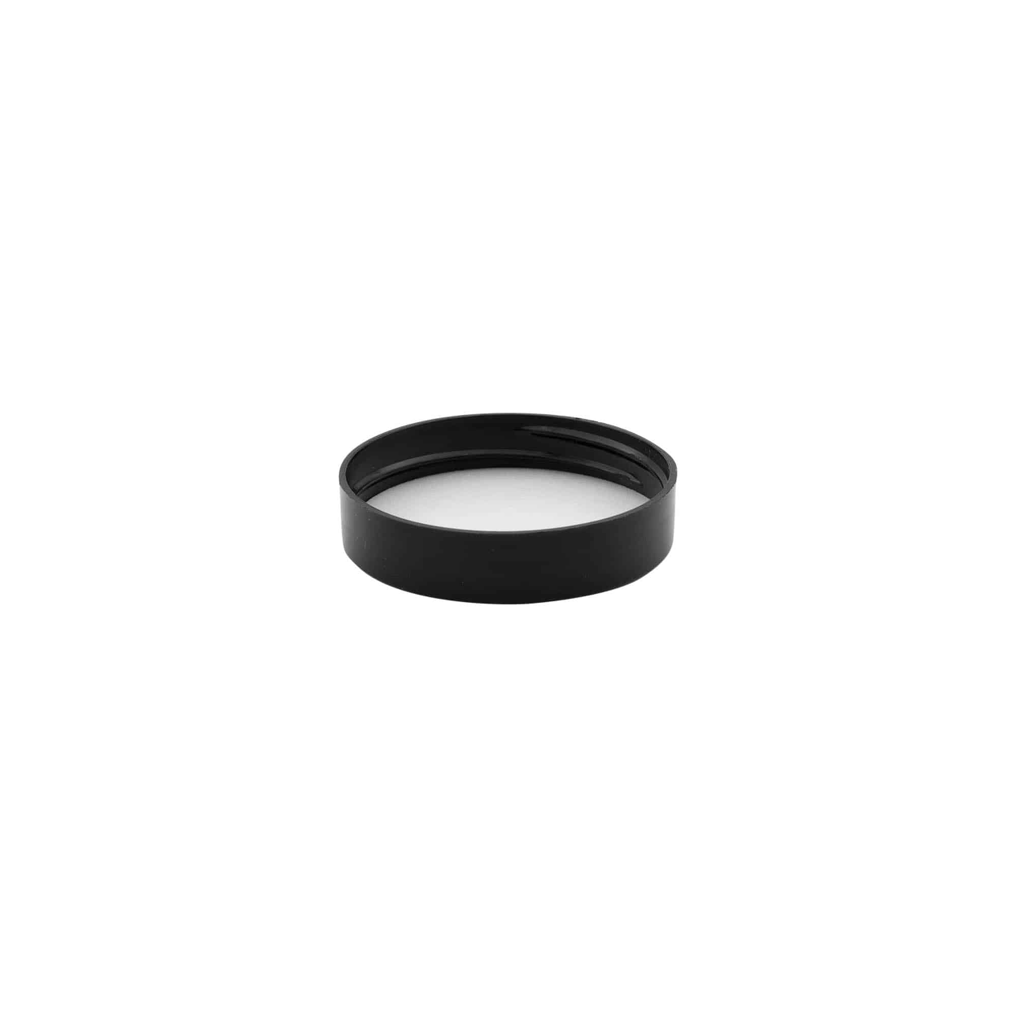 Skrukork, PP-plast, svart, for åpning: 48/400