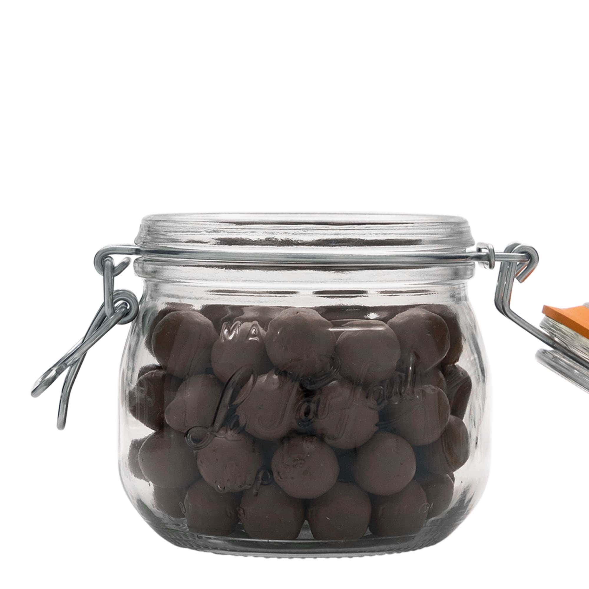 500 ml trådhettelokkglass 'Le Parfait Super Bocal', åpning: trådhettelokkslås