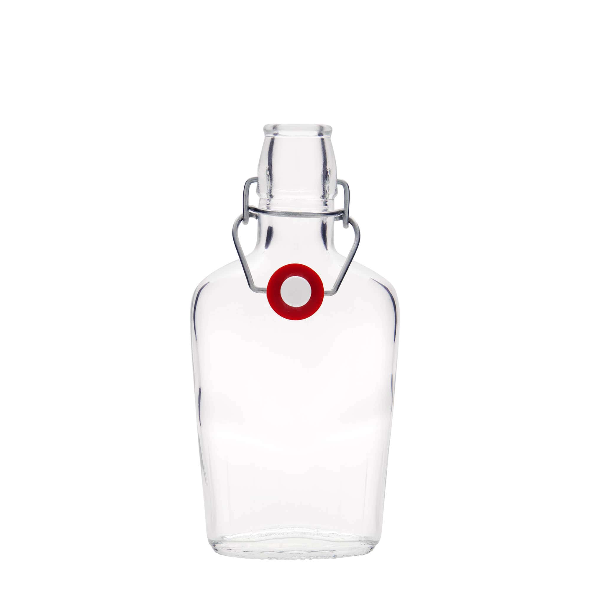 250 ml glassflaske 'Fiaschetta', oval, åpning: klemmeåpning