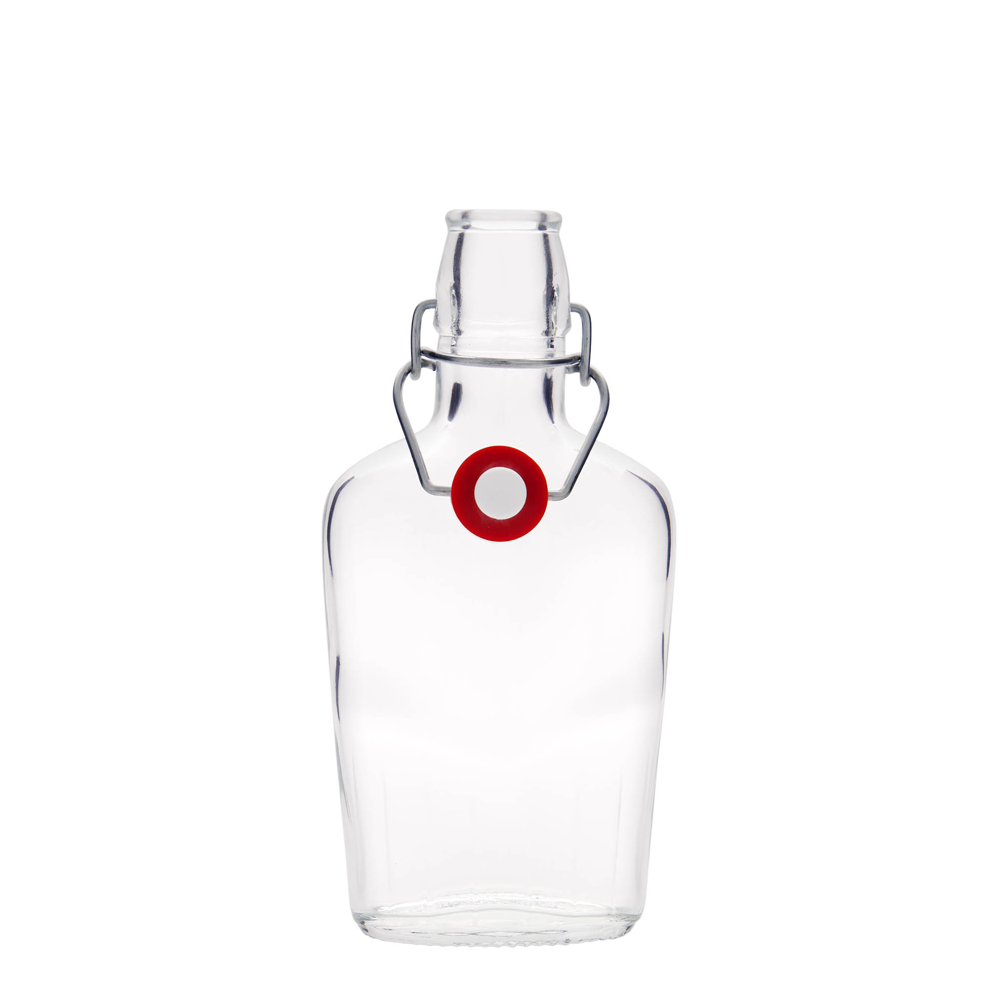 250 ml glassflaske 'Fiaschetta', oval, åpning: klemmeåpning 250 ml glassflaske 'Fiaschetta', oval, åpning: klemmeåpning