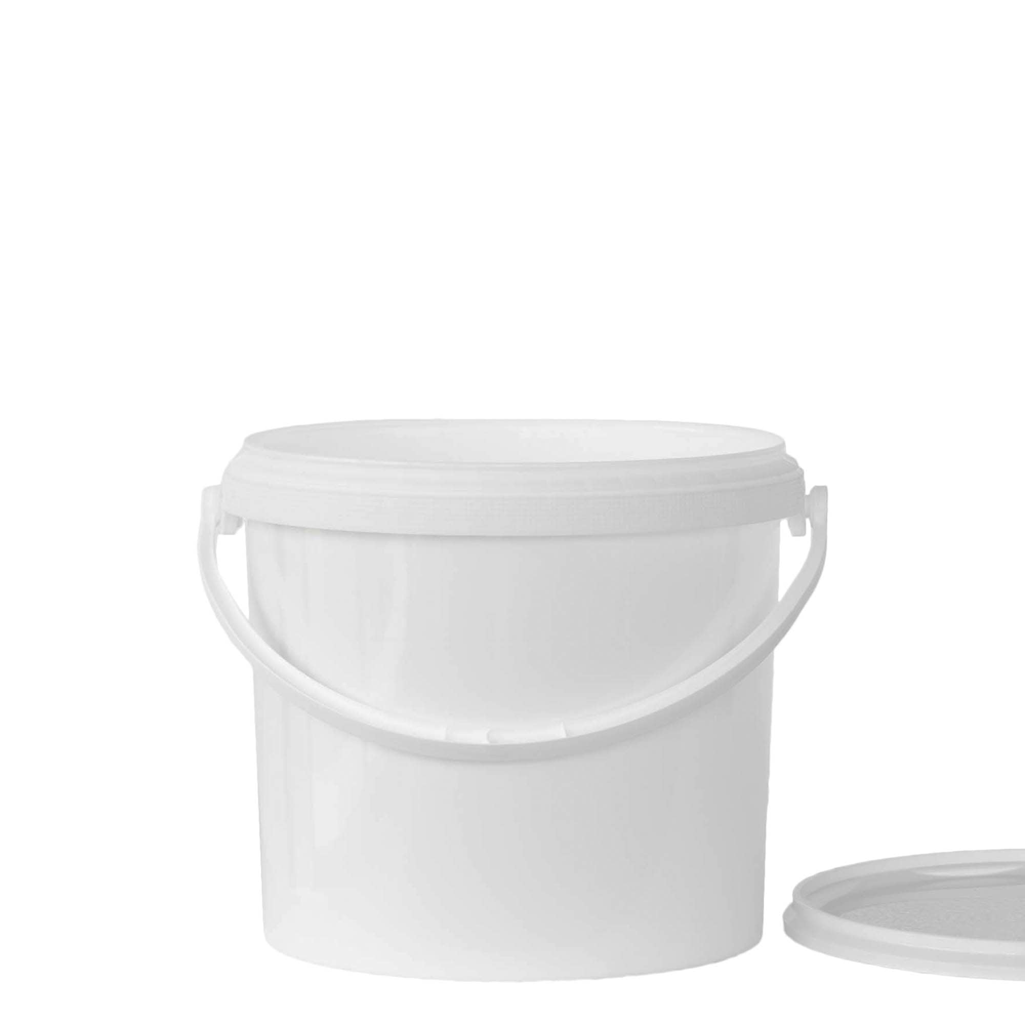 5 l bøtte, PP-plast, hvit