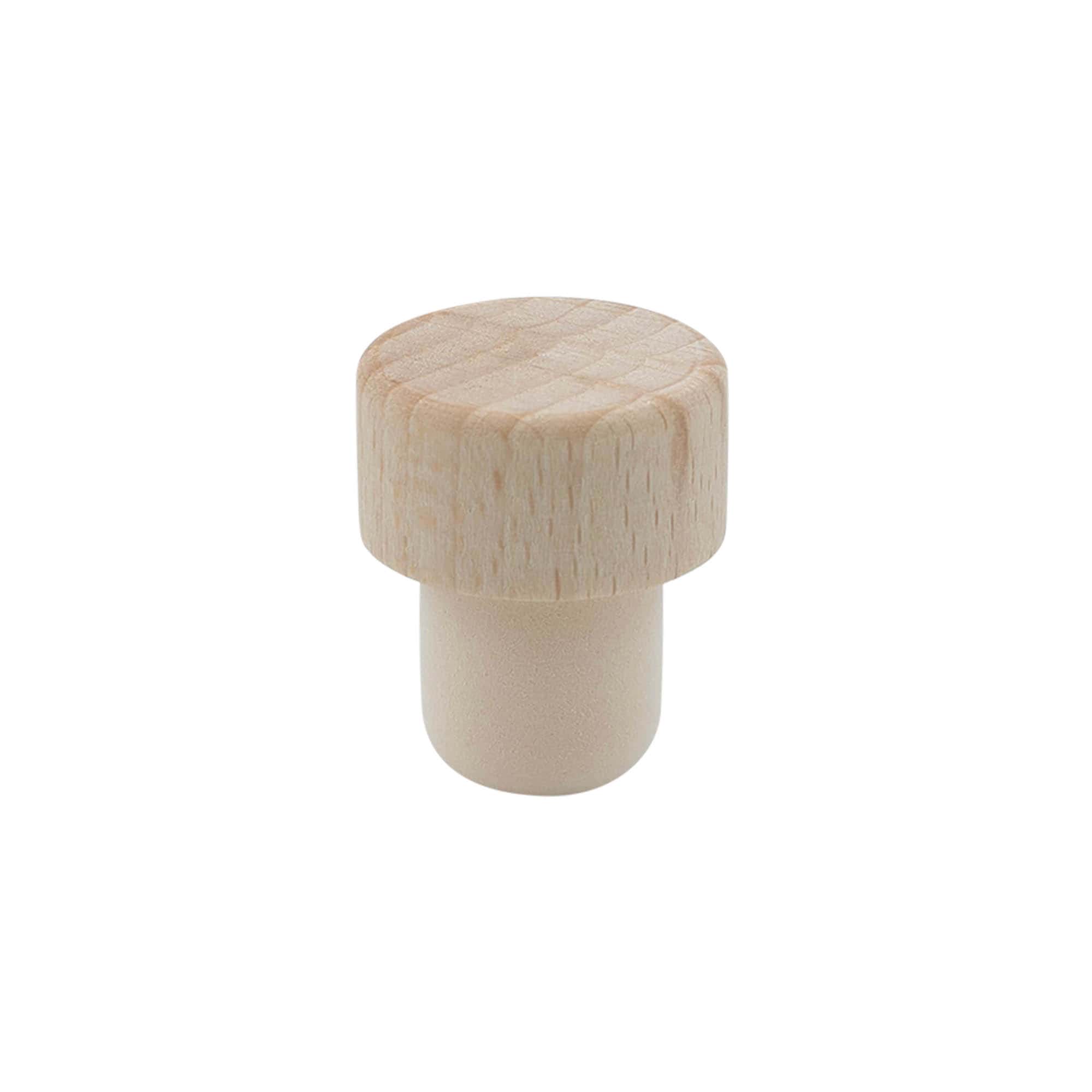 Håndkork 19 mm, tre/plast, for munningsåpning: kork