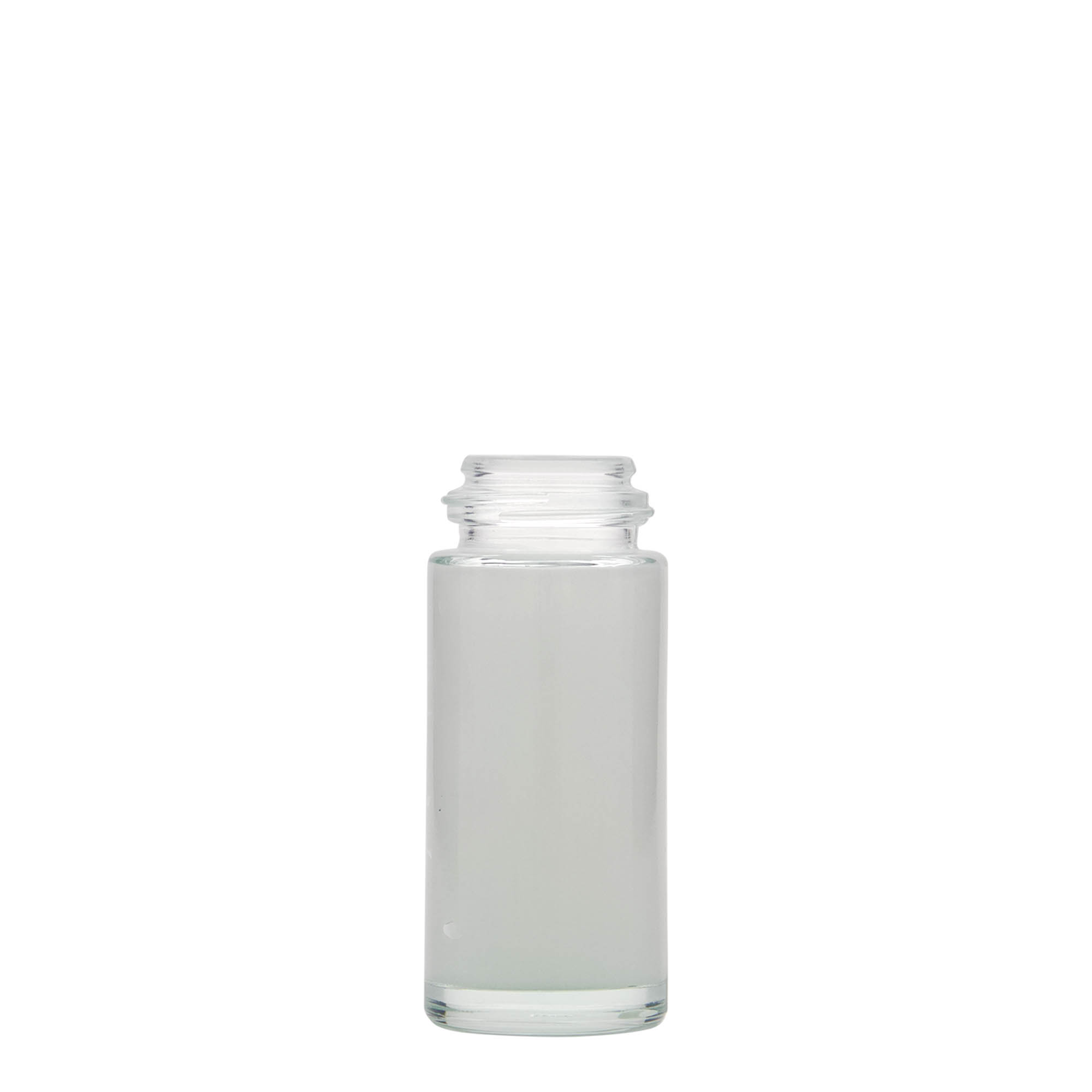 50 ml roll-on-flaske, glass, åpning: skrukork
