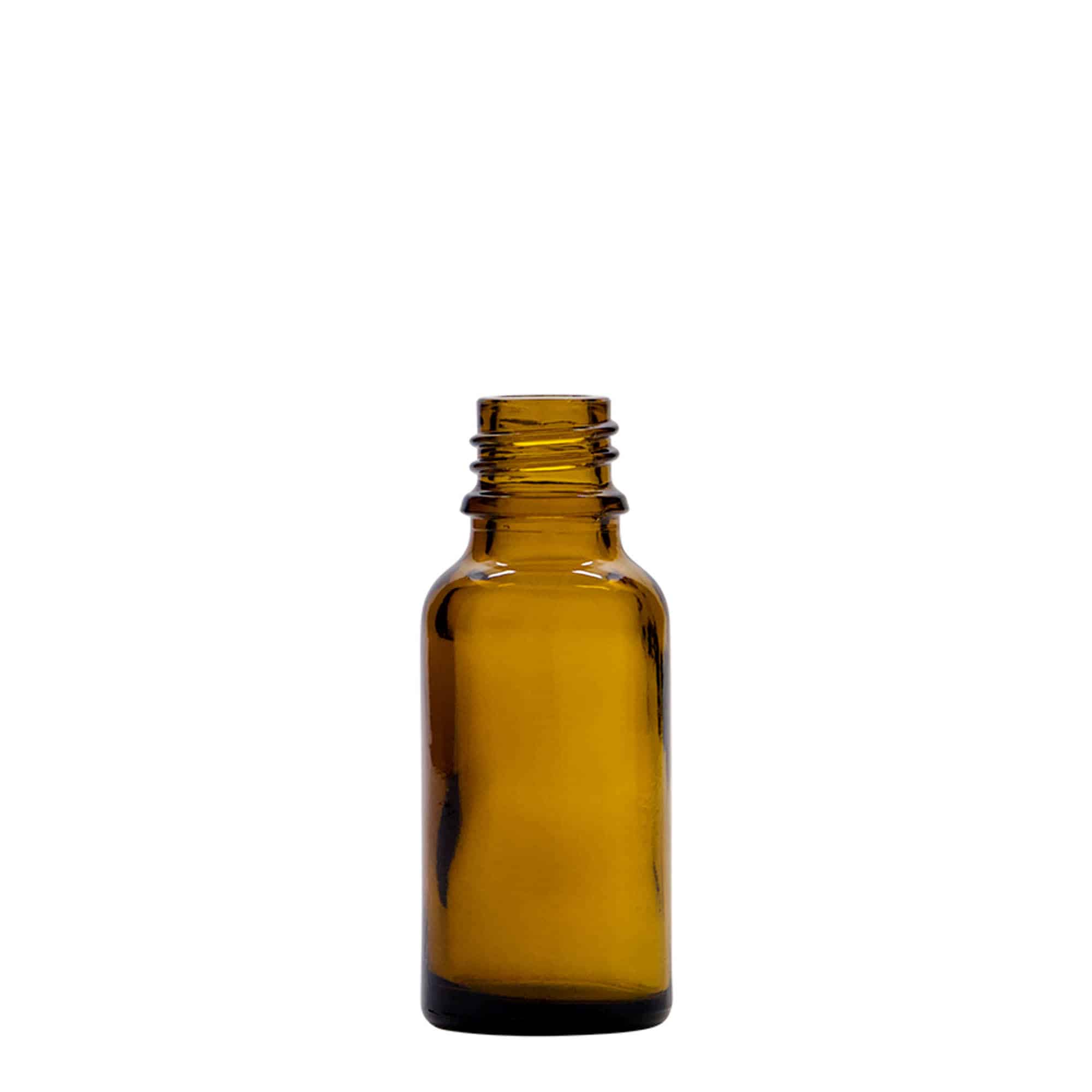 20 ml sprayflaske medisin, glass, brun, åpning: DIN 18