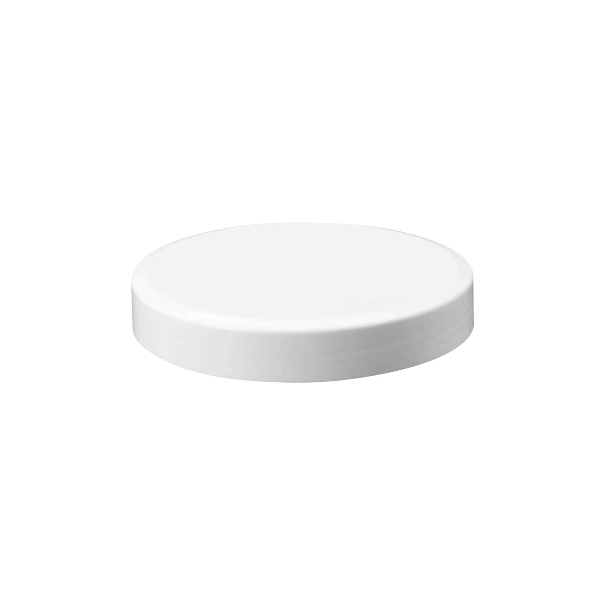 Skrulokk "White Line" 250 ml, PP-plast, hvit Skrulokk "White Line" 250 ml, PP-plast, hvit