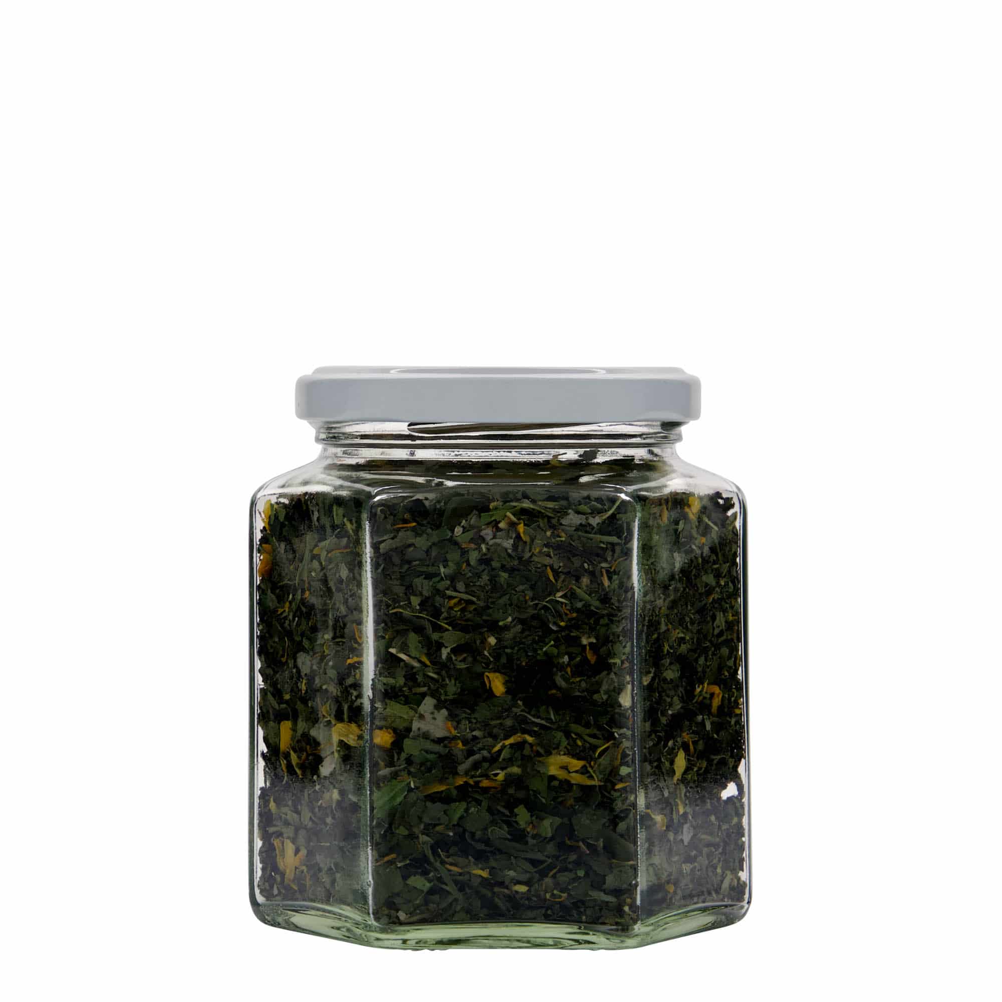 390 ml sekskantglass, åpning: Twist-Off (TO 70)