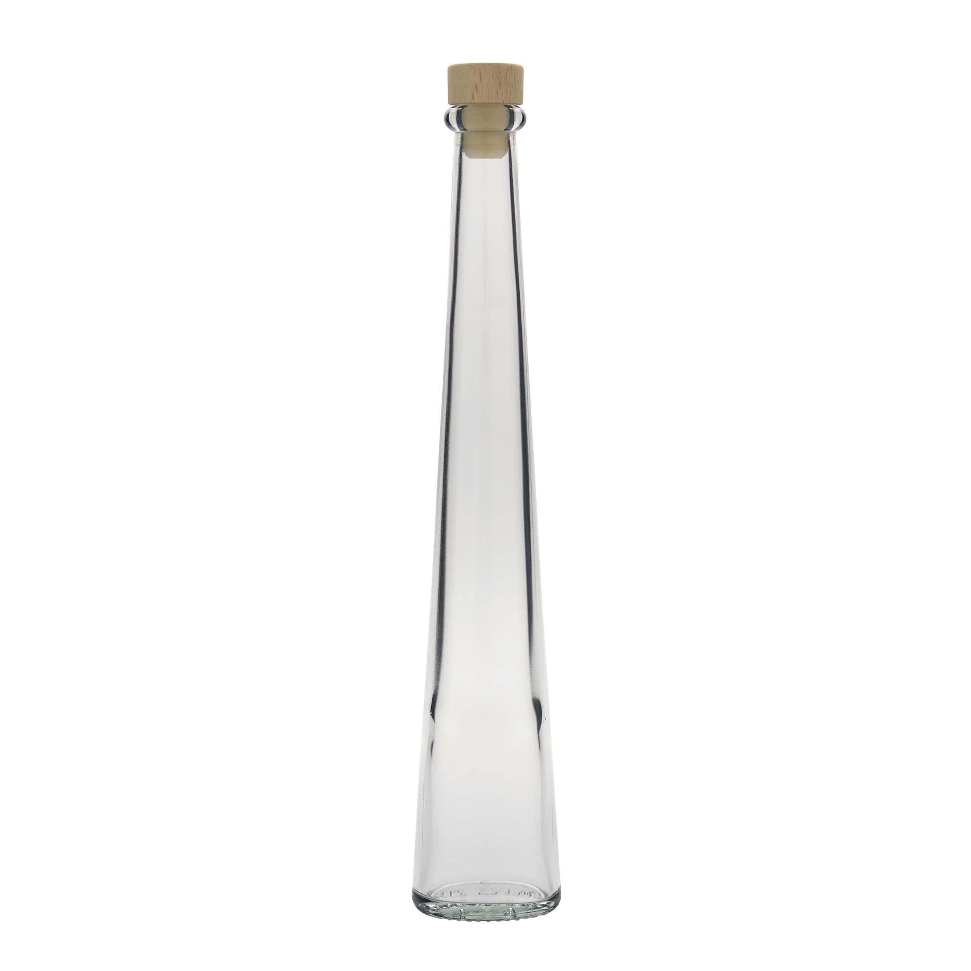 200 ml glassflaske 'Dama Ovale', oval, åpning: kork