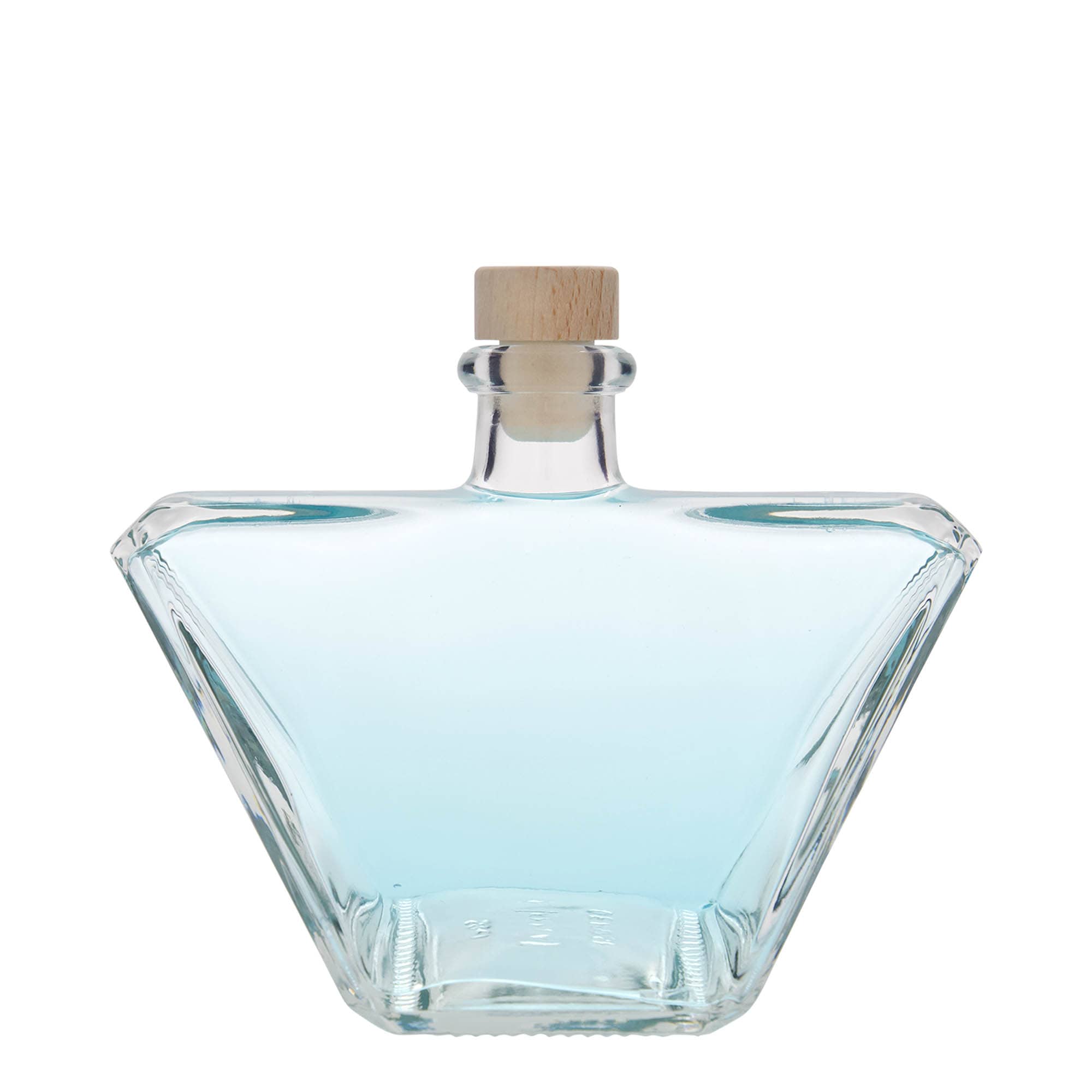 500 ml glassflaske "Charly', firkantet, åpning: Kork