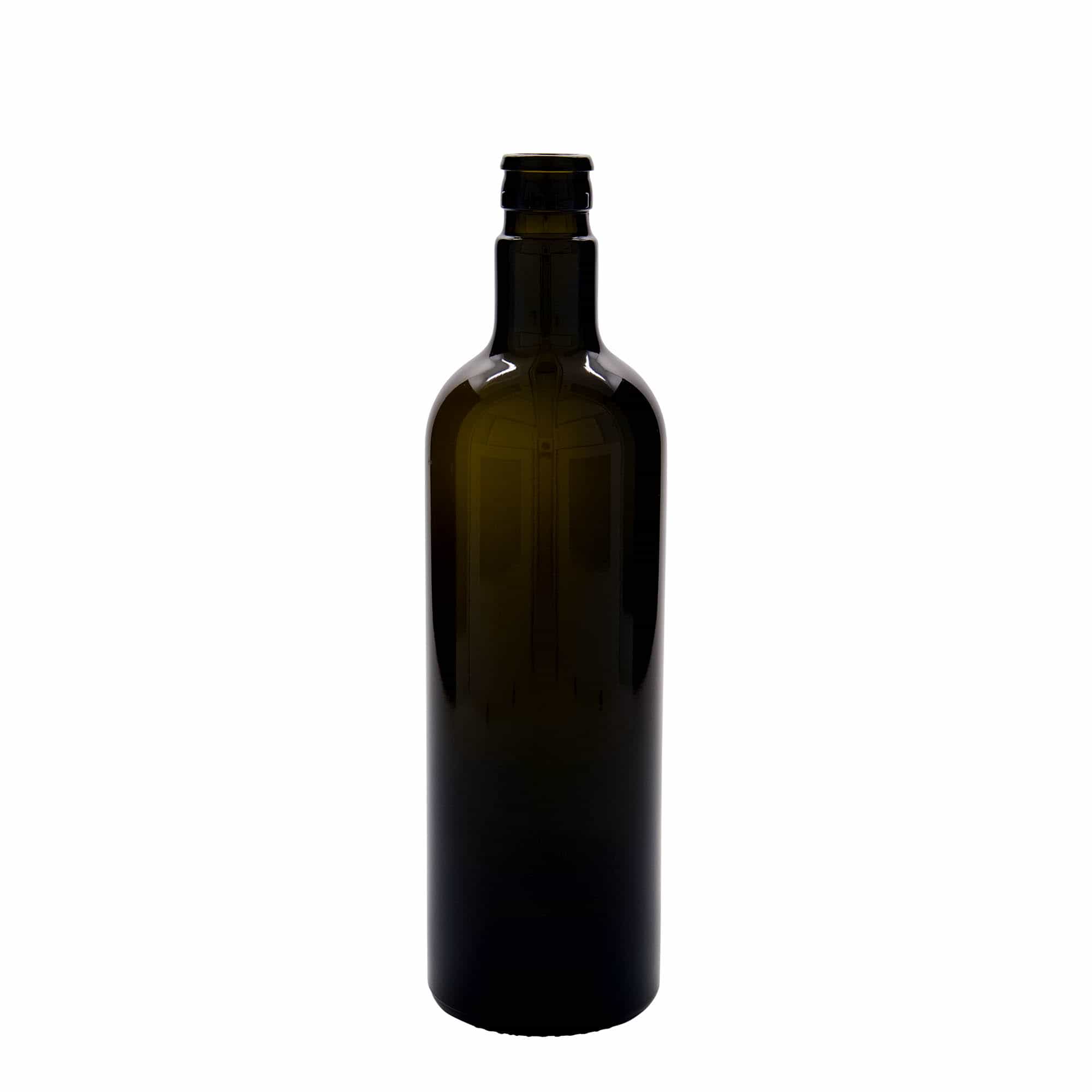 750 ml eddik-/oljeflaske "Willy New", glass, antikkgrønn, åpning: DOP 750 ml eddik-/oljeflaske "Willy New", glass, antikkgrønn, åpning: DOP