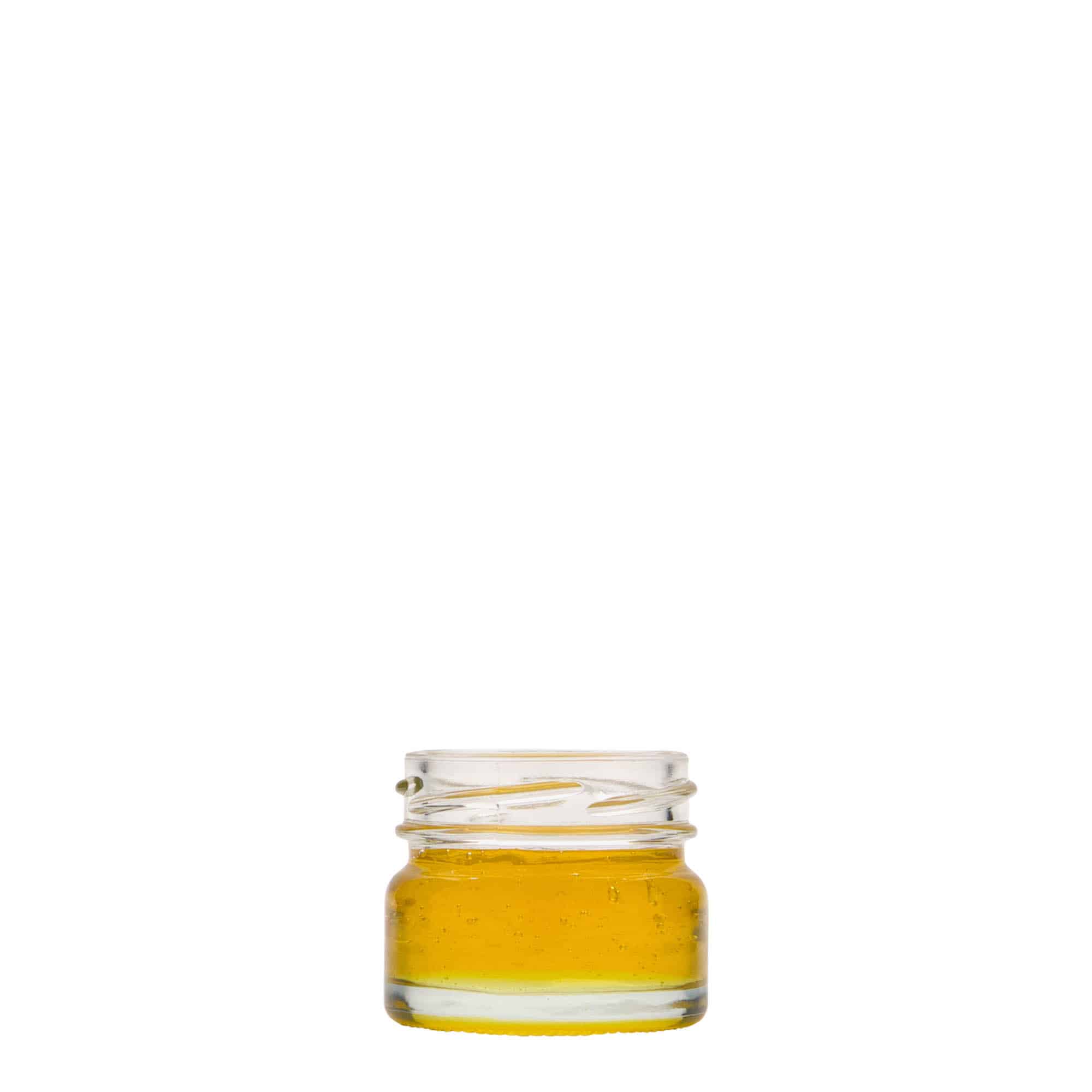 30 ml flatt rundt glass, åpning: Twist-Off (TO 43)