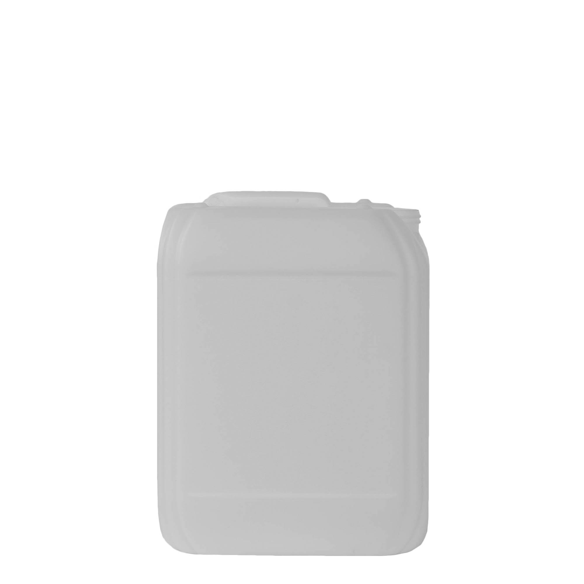 10 l kanne, rektangulær, HDPE-plast, natur, åpning: ND 55