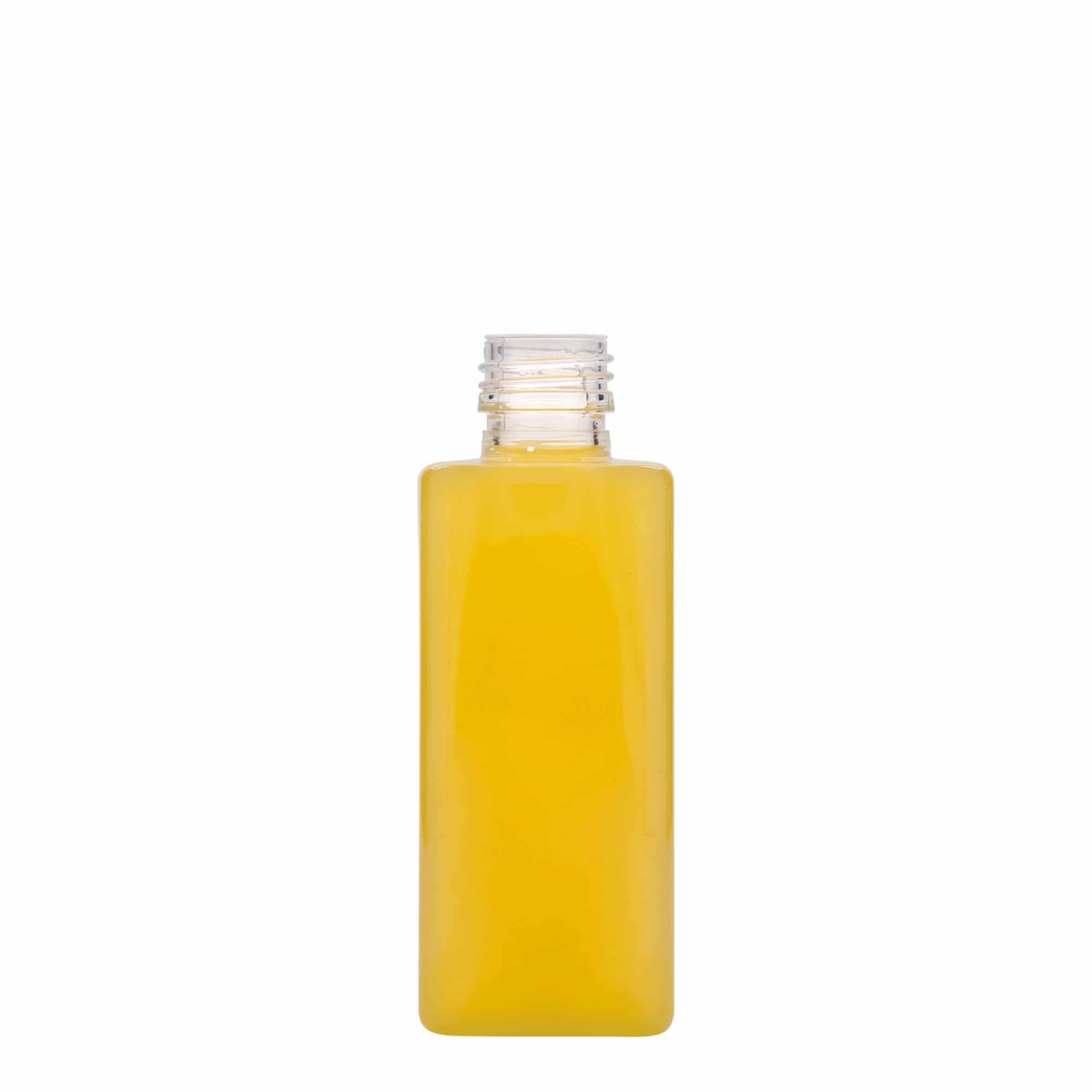 250 ml PET-flaske "Karl", kvadratisk, plast, åpning: PP 28
