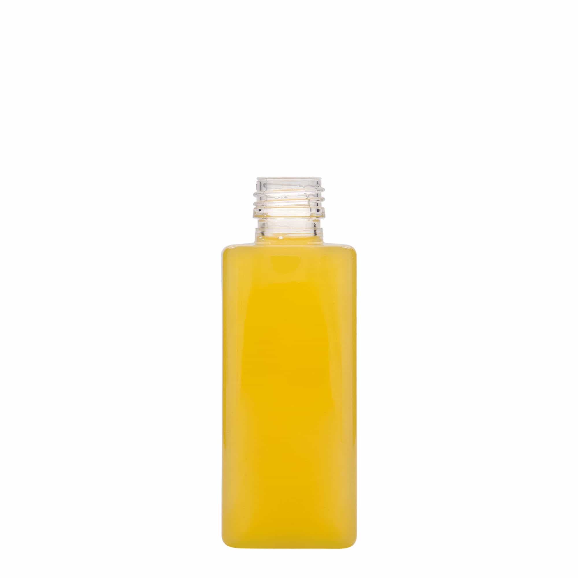 250 ml PET-flaske 'Karl', firkantet, plast, åpning: PP 28