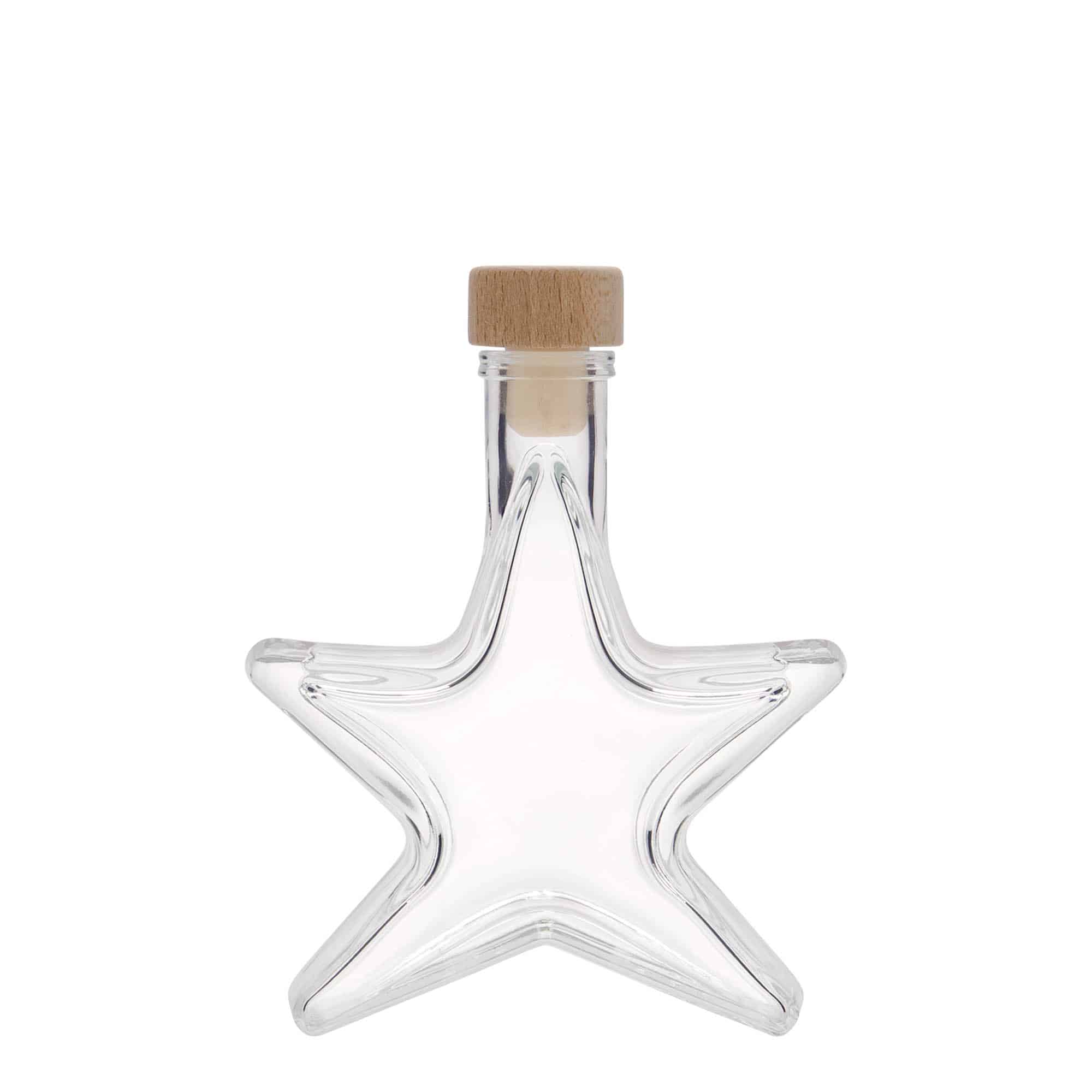 100 ml glassflaske "Stjerne", åpning: Kork