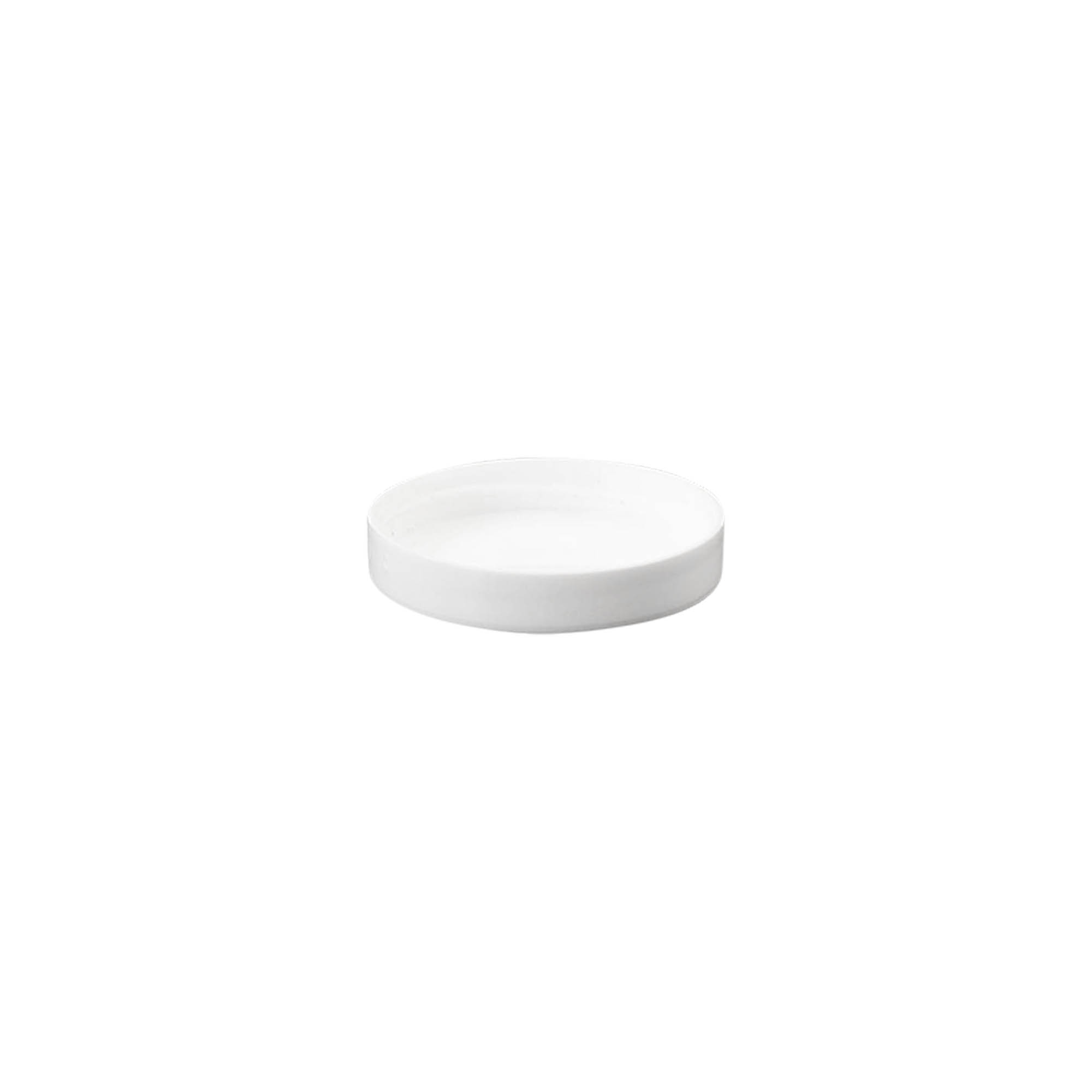 Skrulokk "White Line" 6 ml, PP-plast, hvit