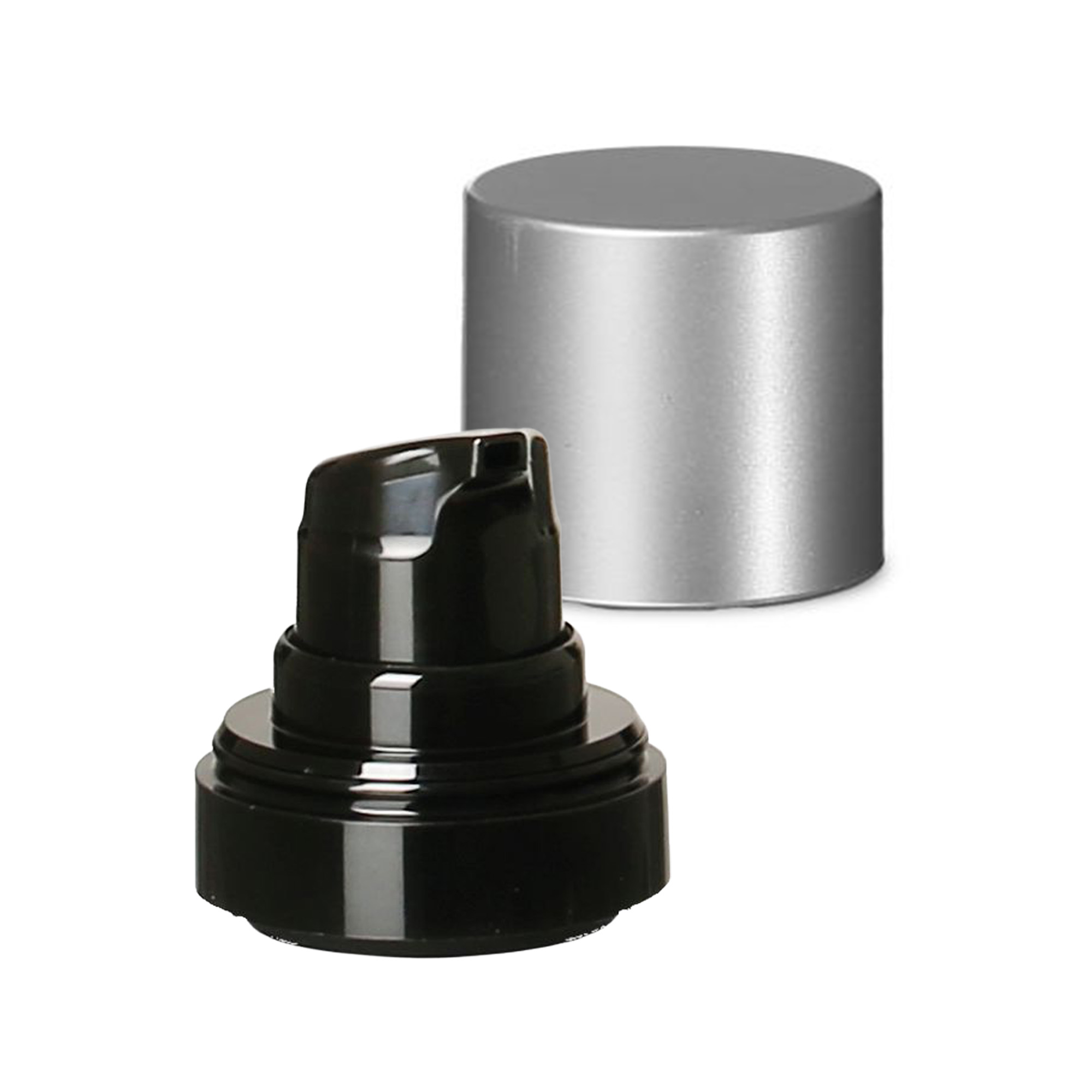 Airless dispenser pumpehode 'Micro', PP-plast, svart