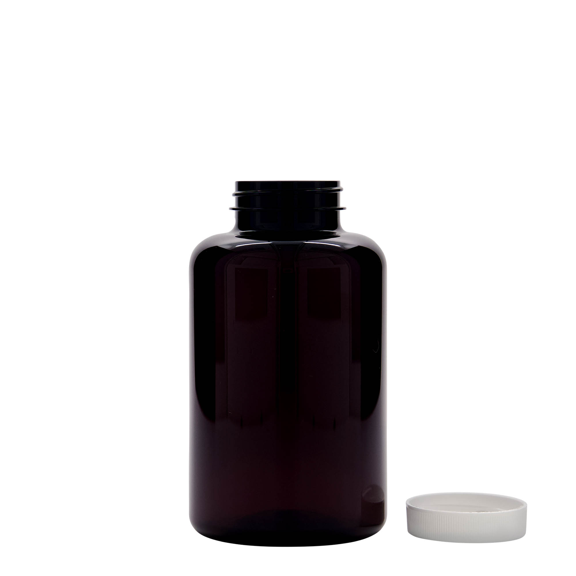 500 ml PET-beholder, plast, brun, åpning: 45/400 500 ml PET-beholder, plast, brun, åpning: 45/400