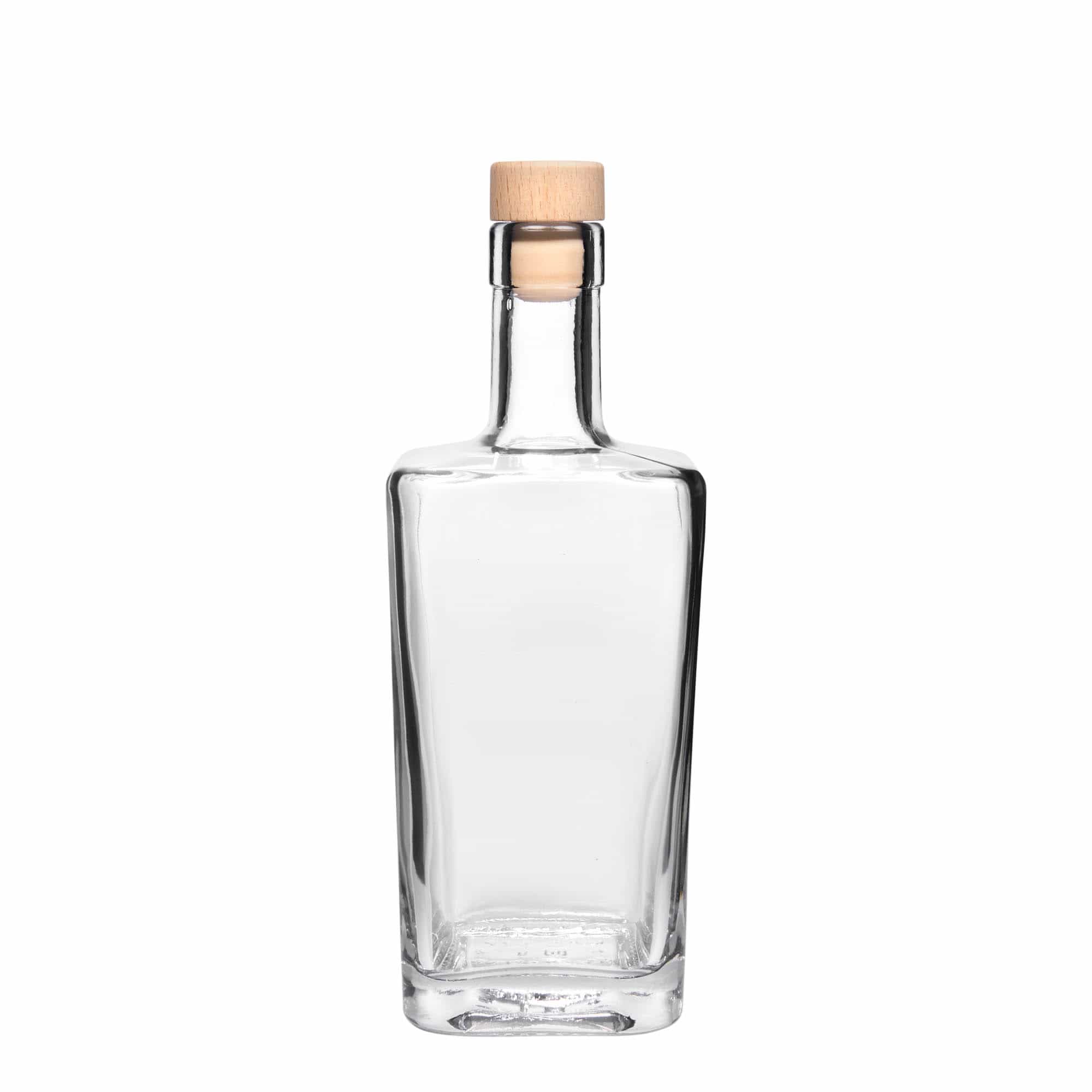 500 ml glassflaske 'Noel', firkantet, åpning: kork